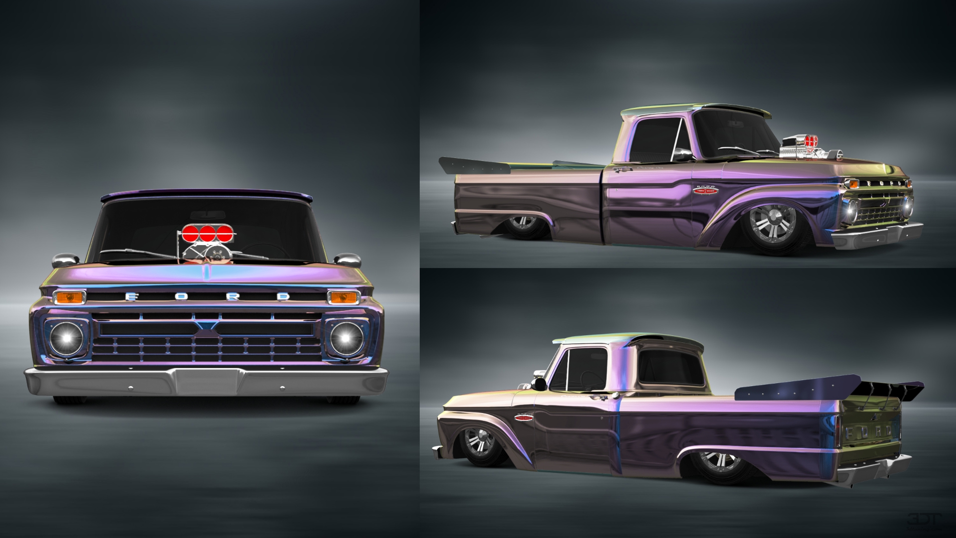 Ford F-100 Custom Cab 2 Door pickup truck 1966