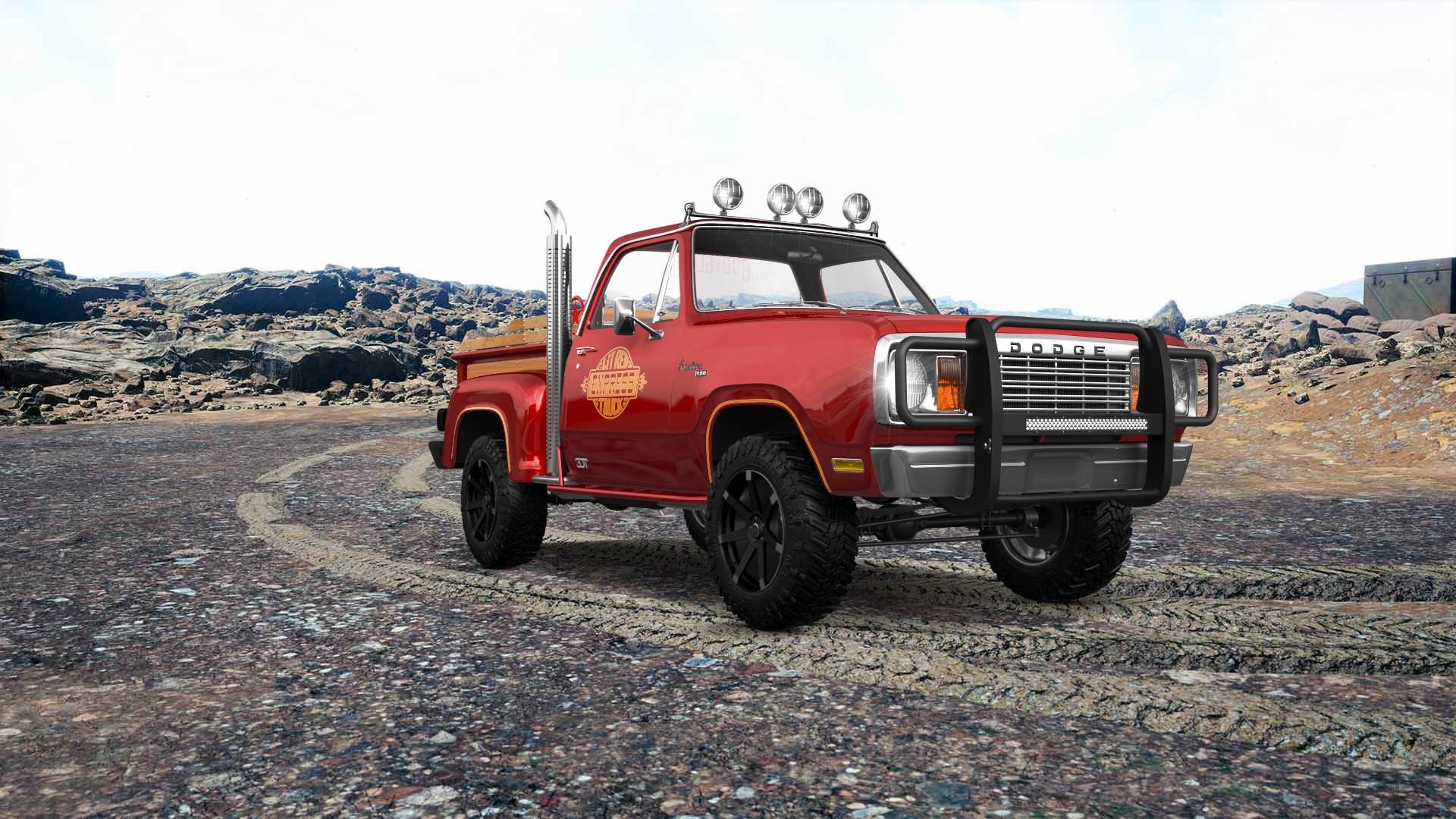 Dodge Lil Red Express 2 Door pickup truck 1978 tuning