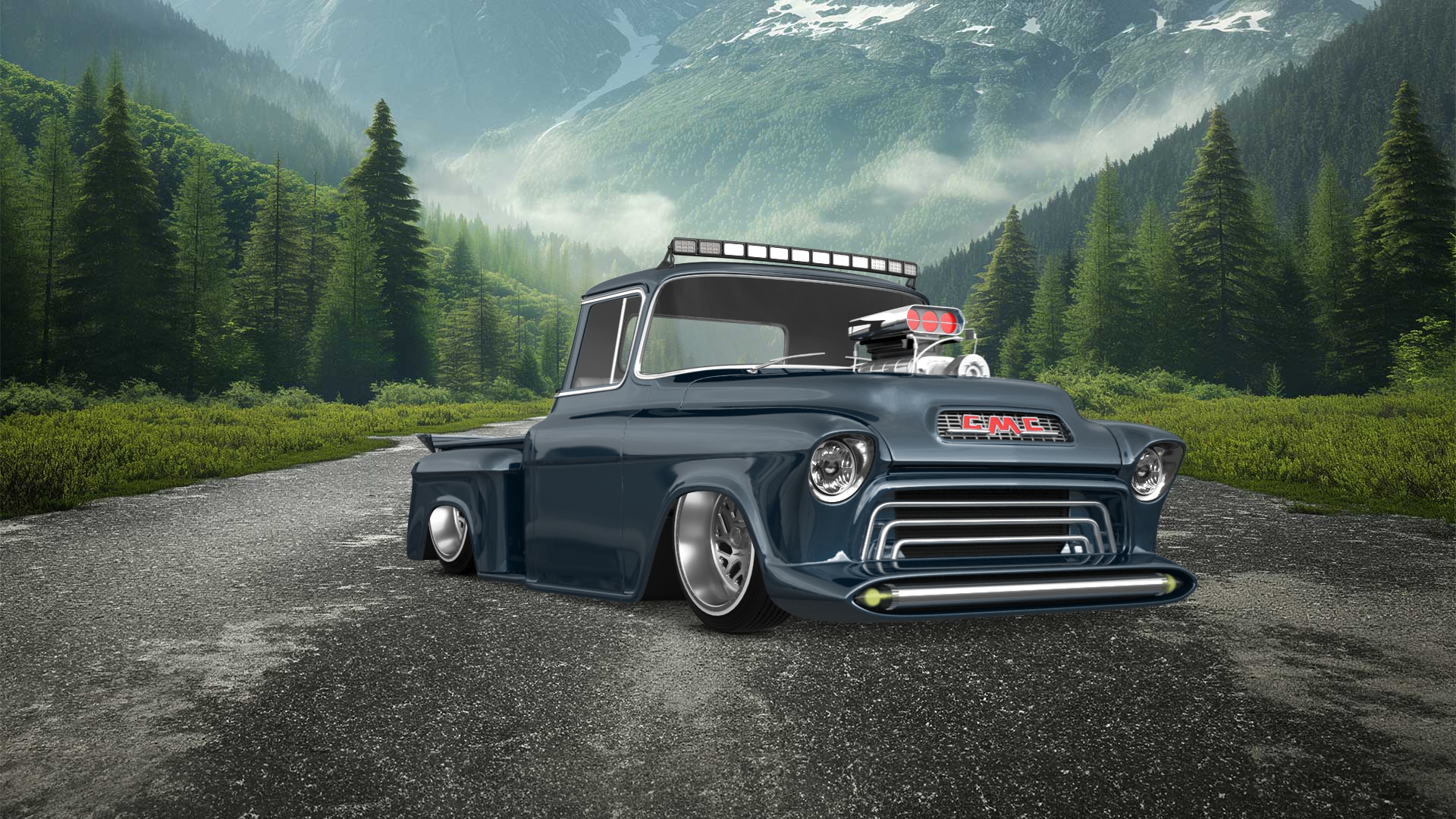 GMC 100 Stepside 2 Door pickup truck 1957