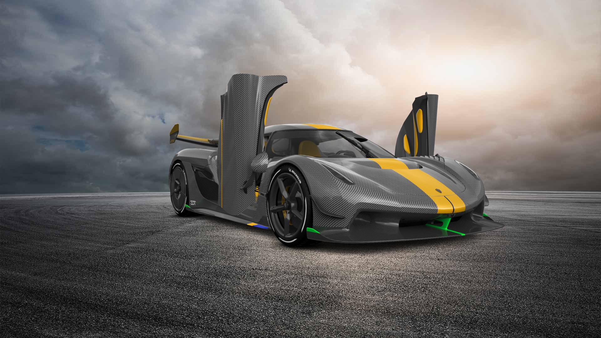 Koenigsegg Jesko 2 door targa top 2020