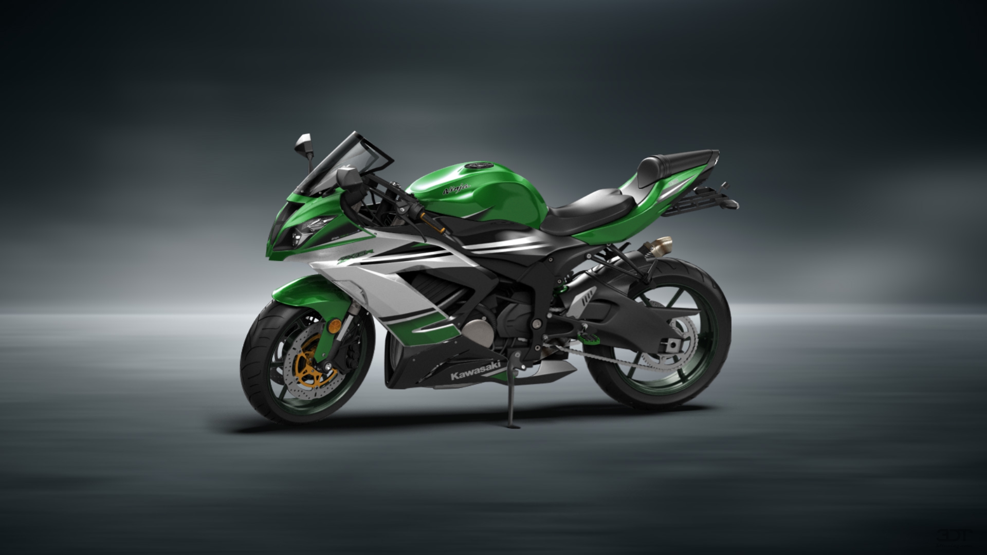 Kawasaki Ninja ZX 6R Sport Bike 2015 tuning