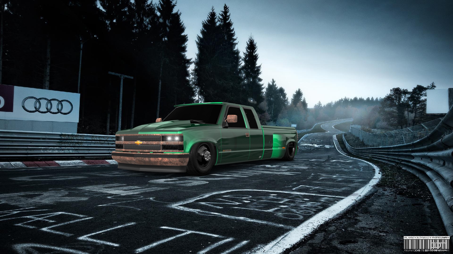 Chevrolet K3500 Extended Cab Pickup Truck 1988