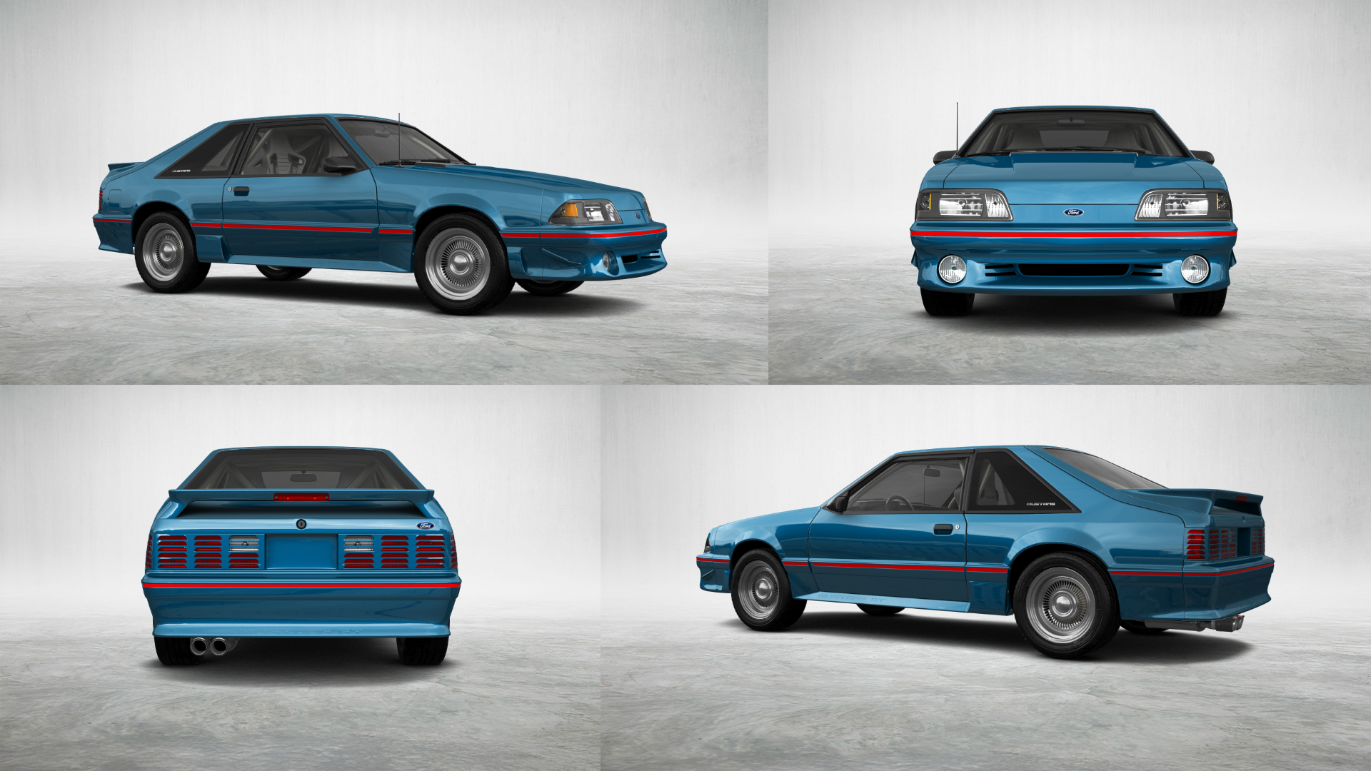 Ford Mustang 3 Door Hatchback 1988 tuning