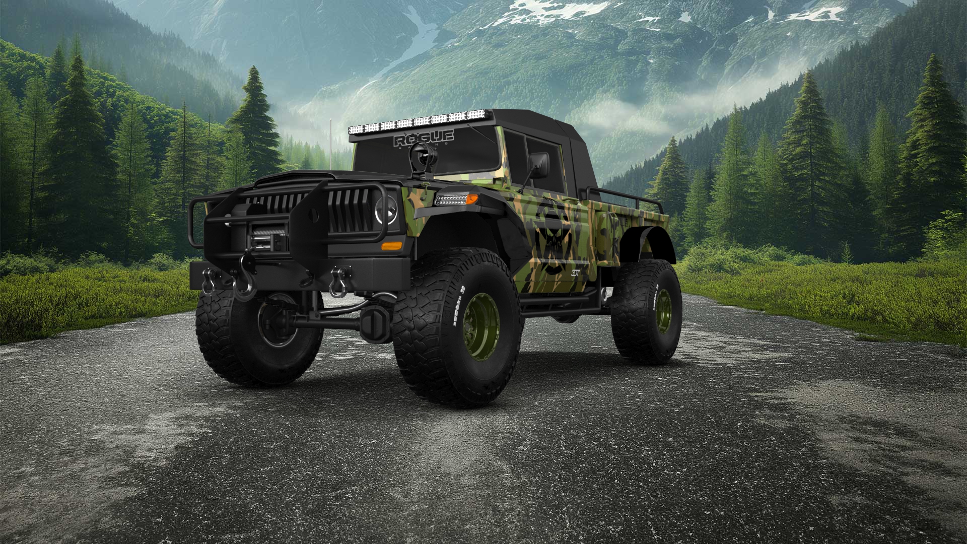 Jeep Kaiser M715 2 Door pickup truck 1968 tuning