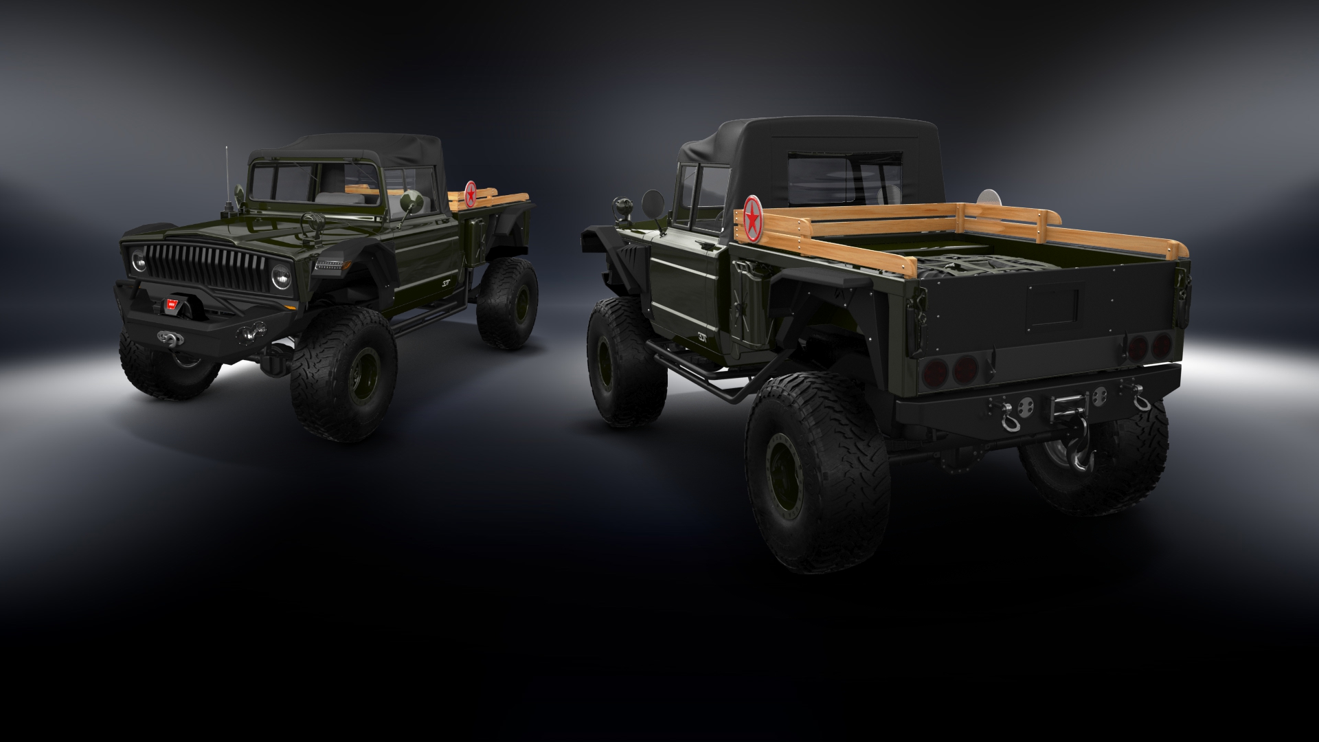 Jeep Kaiser M715 2 Door pickup truck 1968 tuning