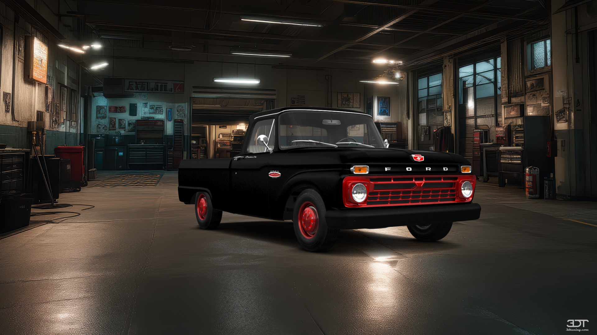 Ford F-100 Custom Cab 2 Door pickup truck 1966 tuning