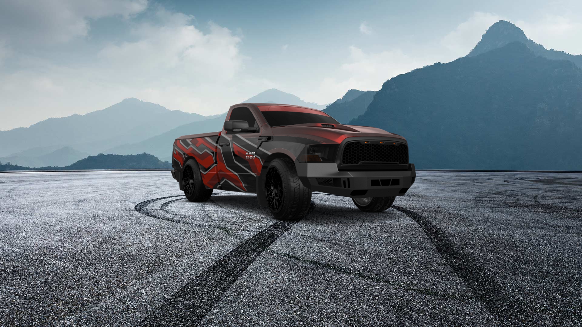 Dodge Ram 1500 6.4' box Regular Cab 2 Door pickup truck 2009 tuning