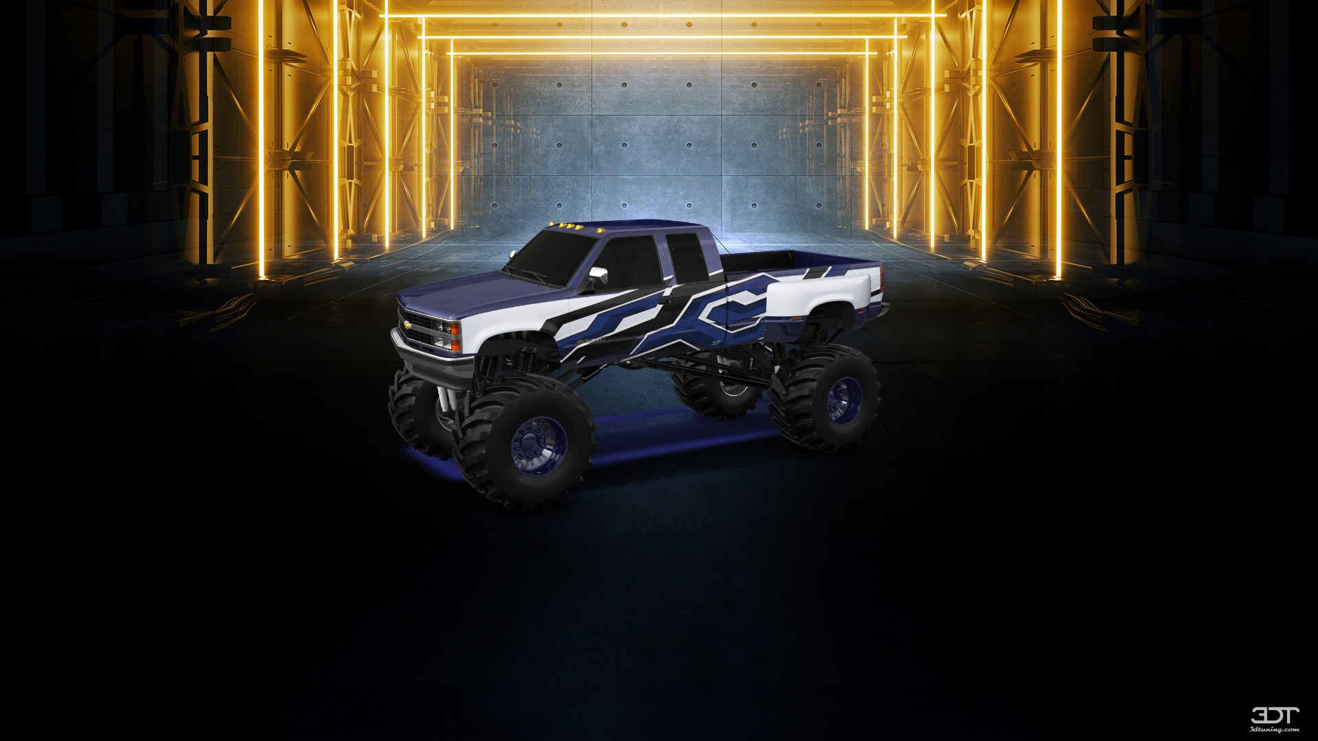 Tuning Chevrolet K3500 Extended Cab Pickup Truck 1988