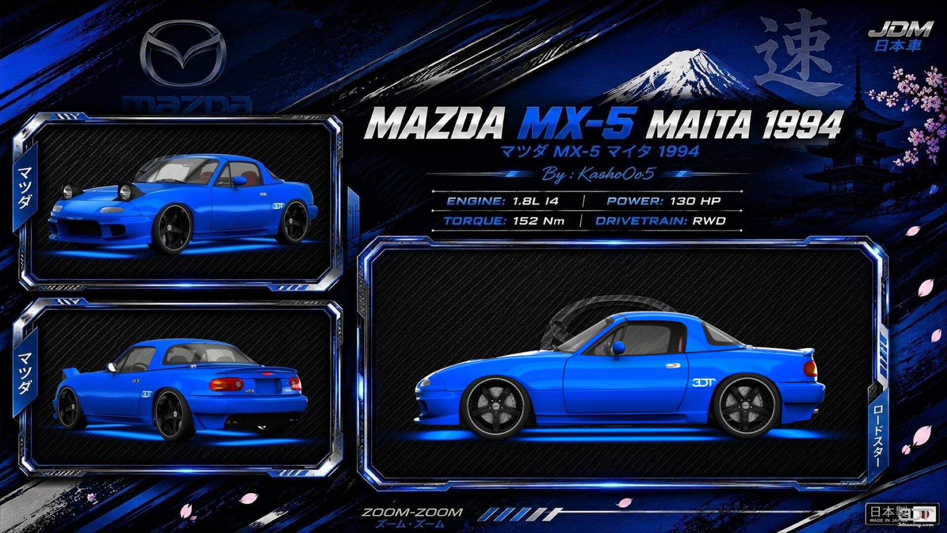 Mazda MX-5 Miata Convertible 1994 tuning