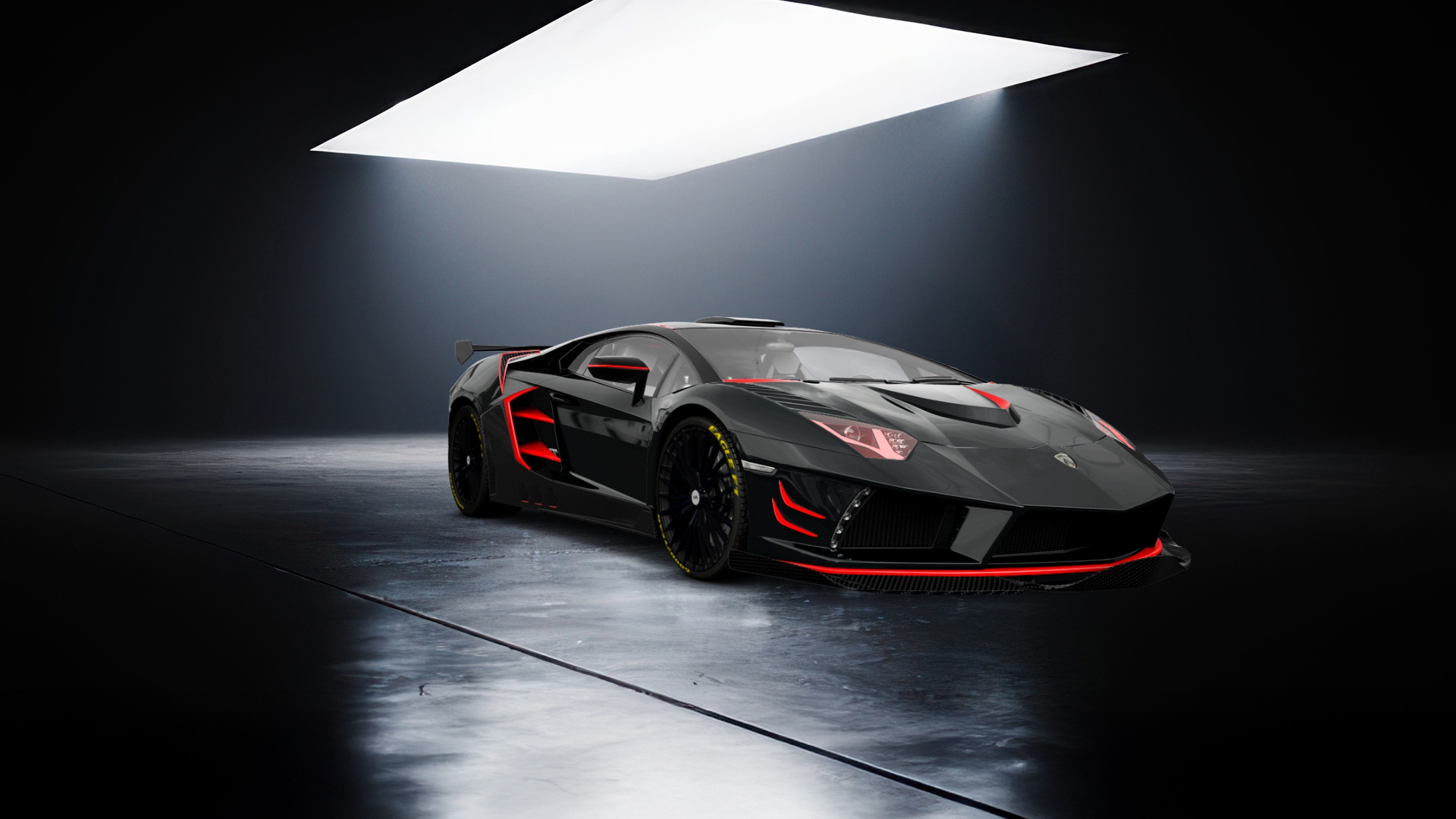 Lamborghini Aventador 2 Door Coupe 2012 tuning
