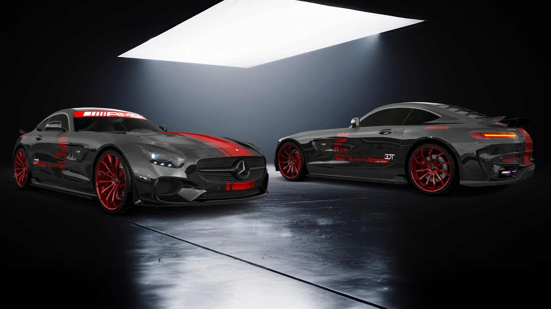 Mercedes AMG GT 2 door fastback coupe 2015 tuning