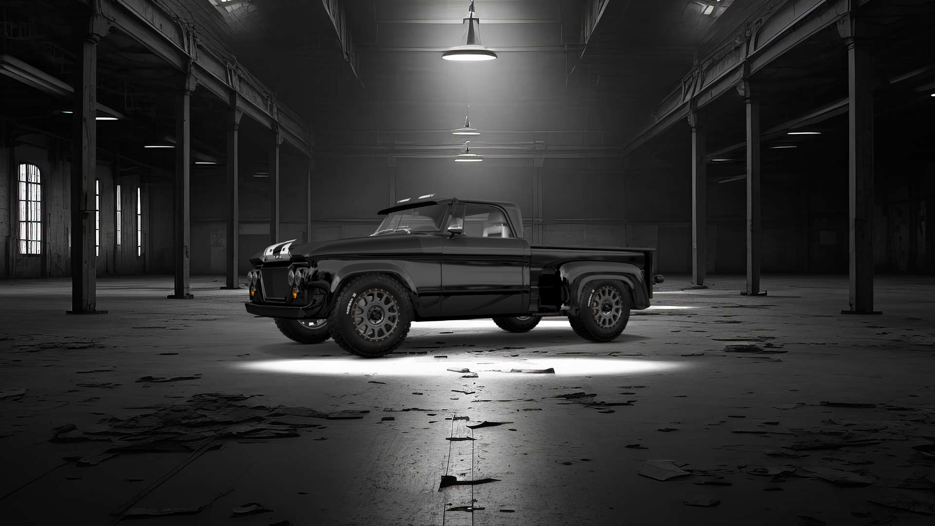 Dodge D-100 Stepside 2 Door pickup truck 1961 tuning