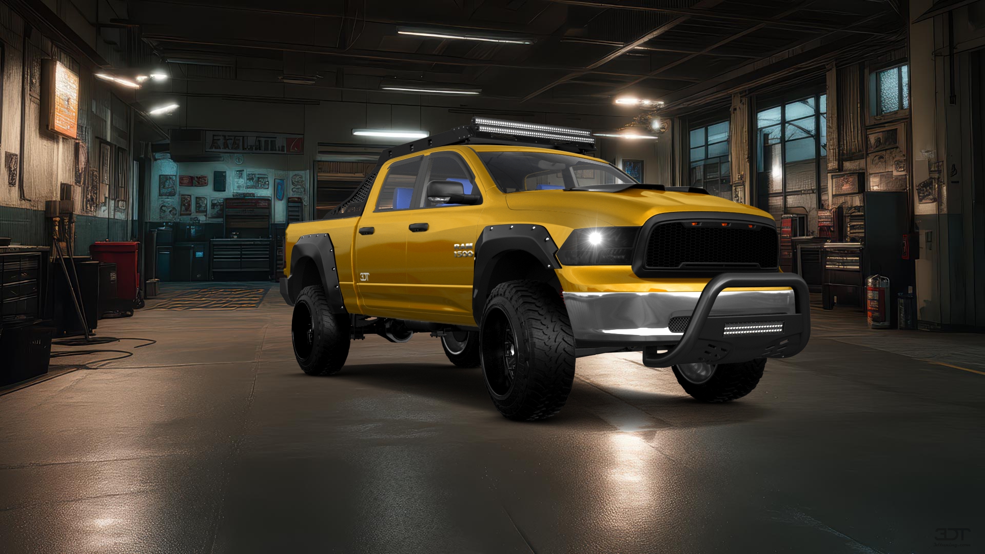 Dodge Ram 1500 Crew Cab 6.4 ft box 4 Door pickup truck 2009 tuning