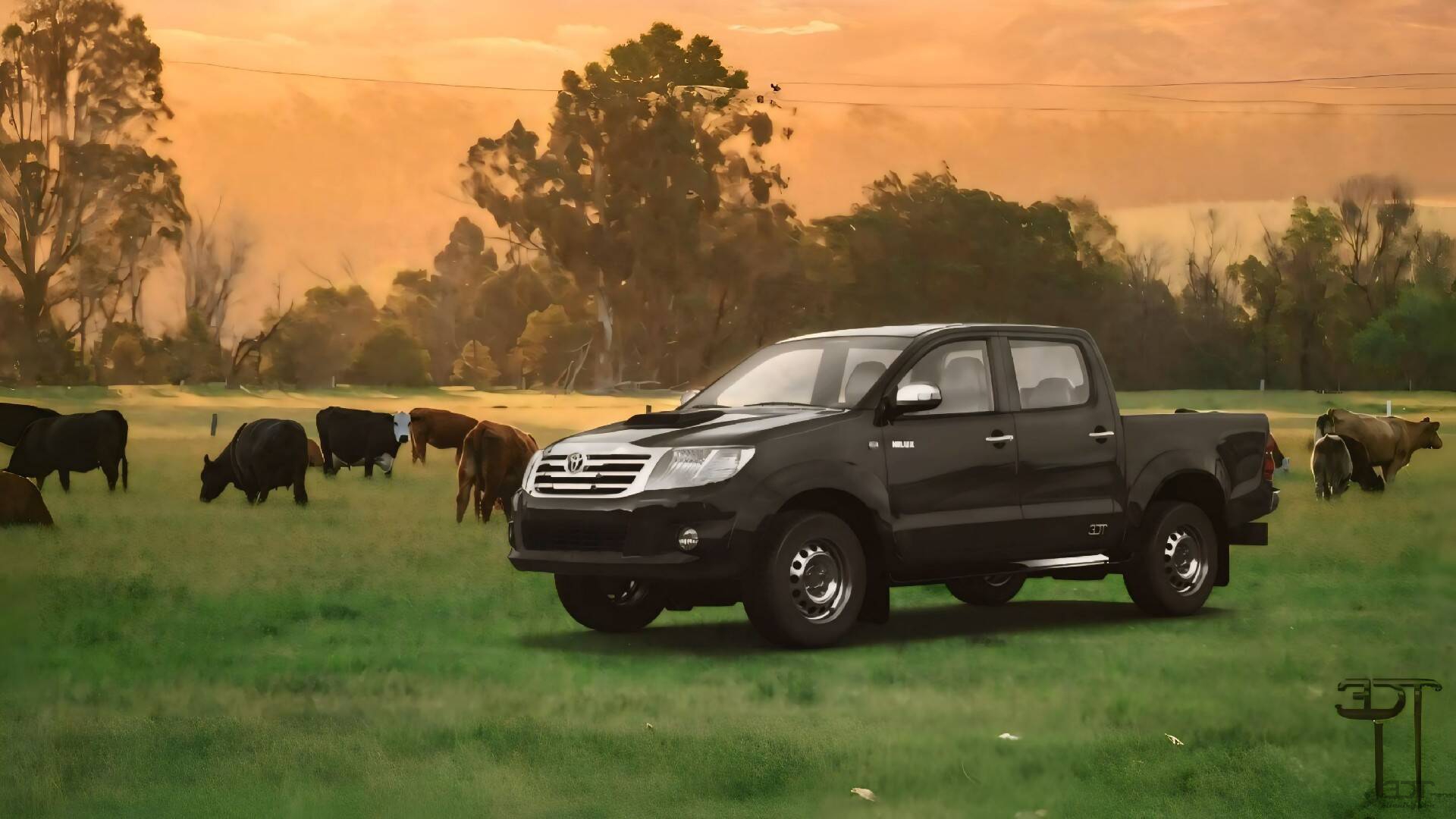 Toyota Hilux 4 Door pickup truck 2012