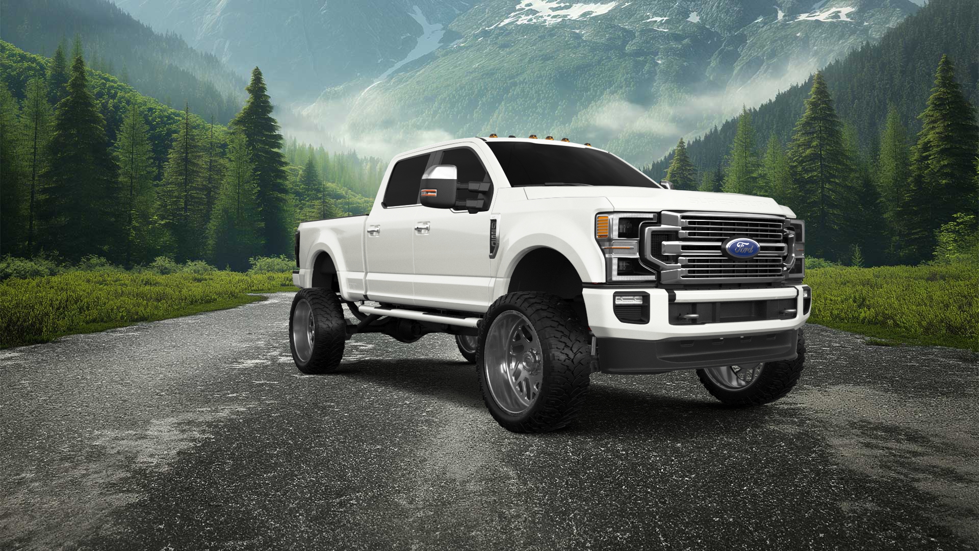Ford F-250 4 Door pickup truck 2021 tuning
