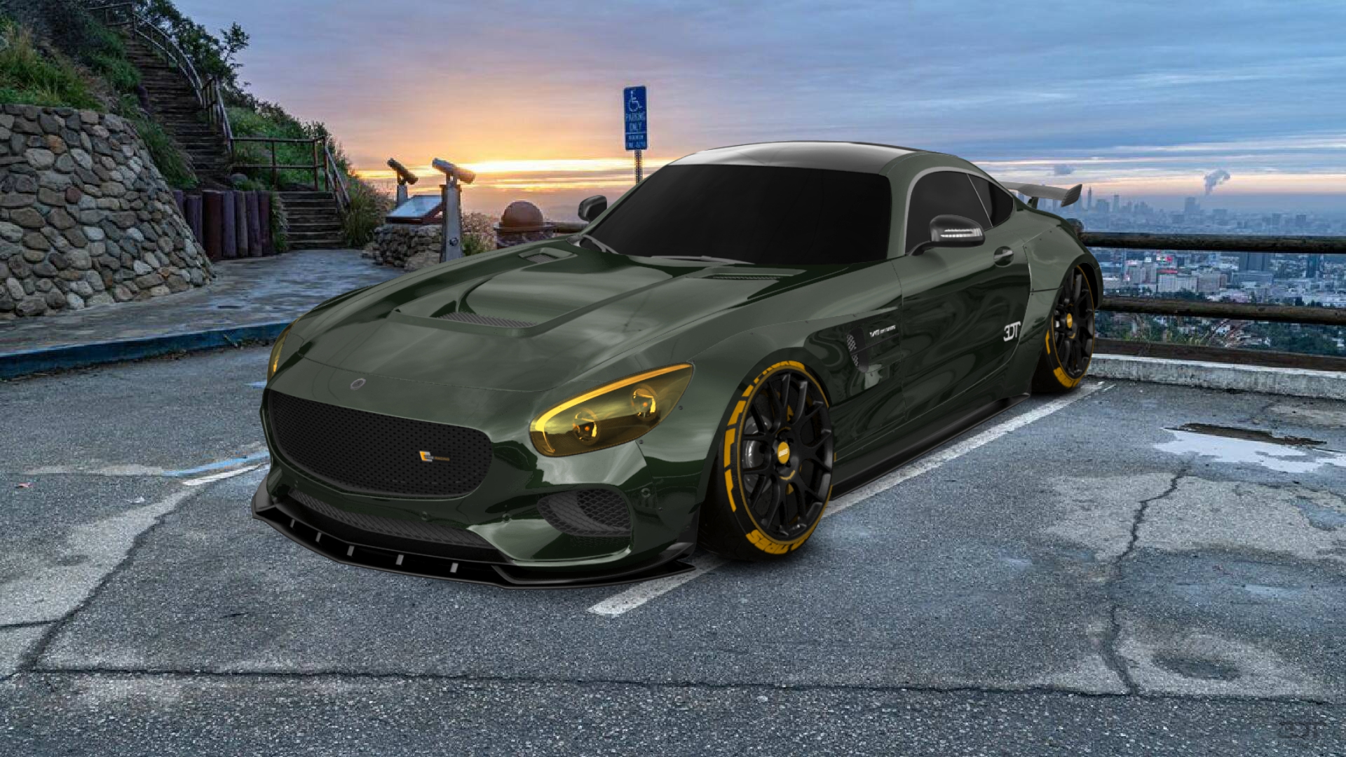 Mercedes AMG GT 2 door fastback coupe 2015 tuning