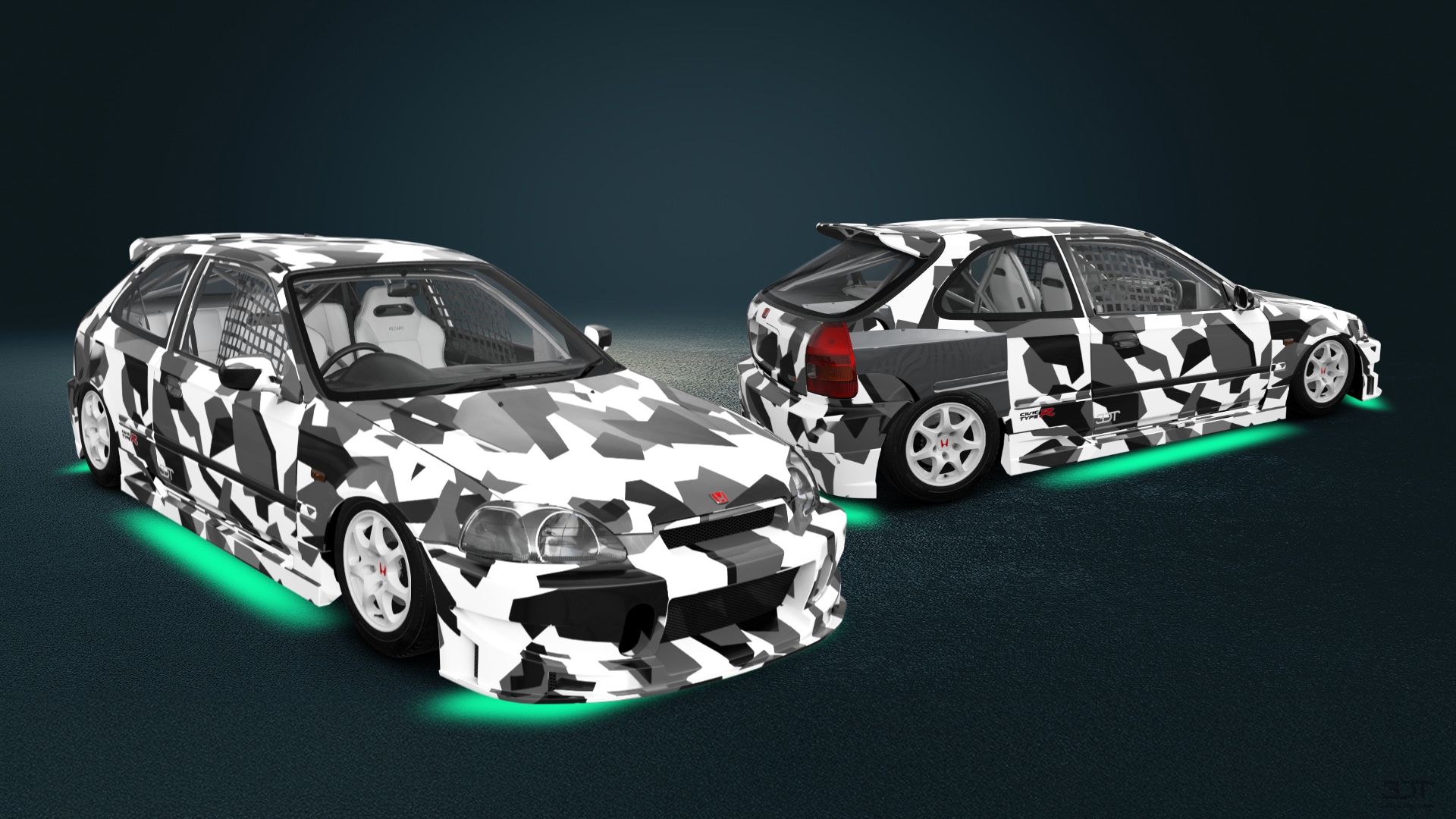 Honda Civic 3 Door Hatchback 1997 tuning