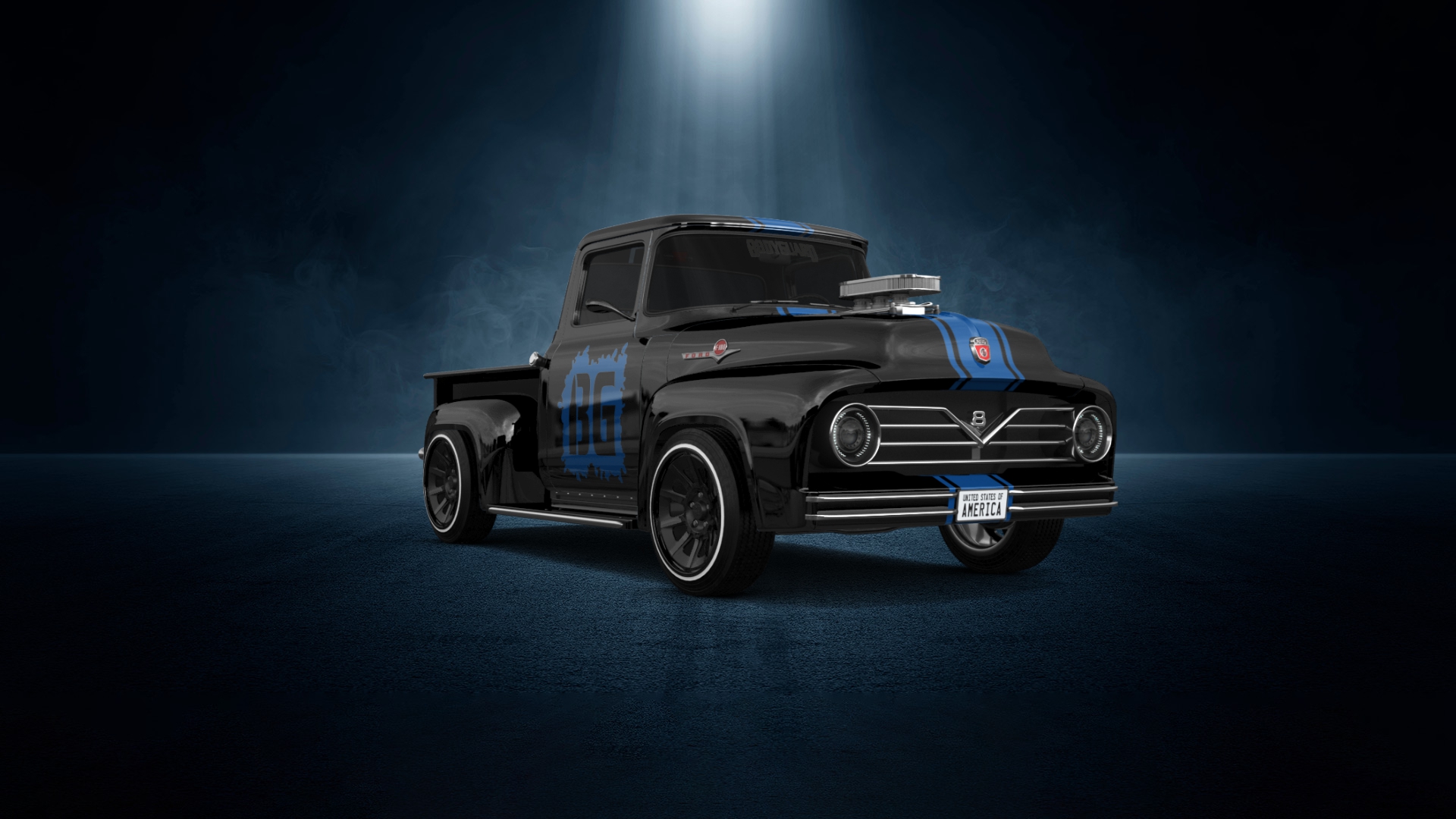 Ford F-100 2 Door truck 1956 Images