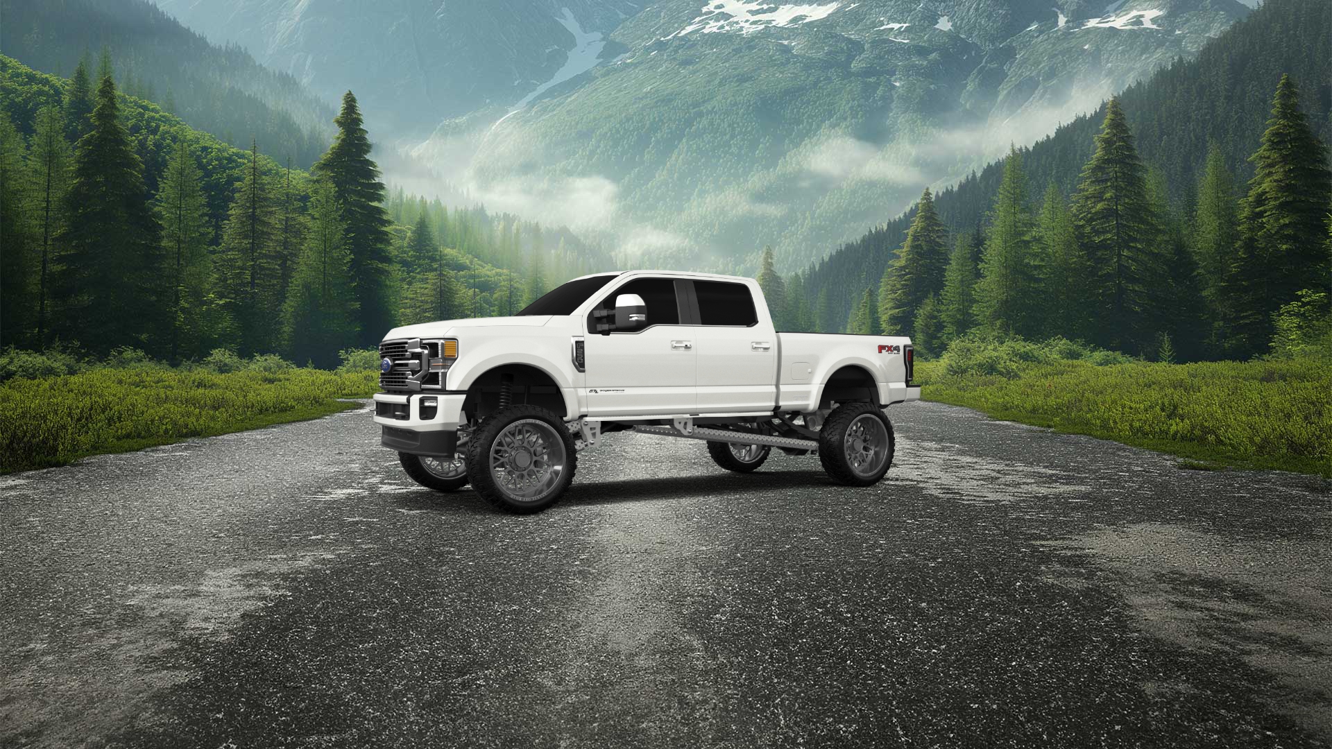 Ford F-250 4 Door pickup truck 2021 tuning