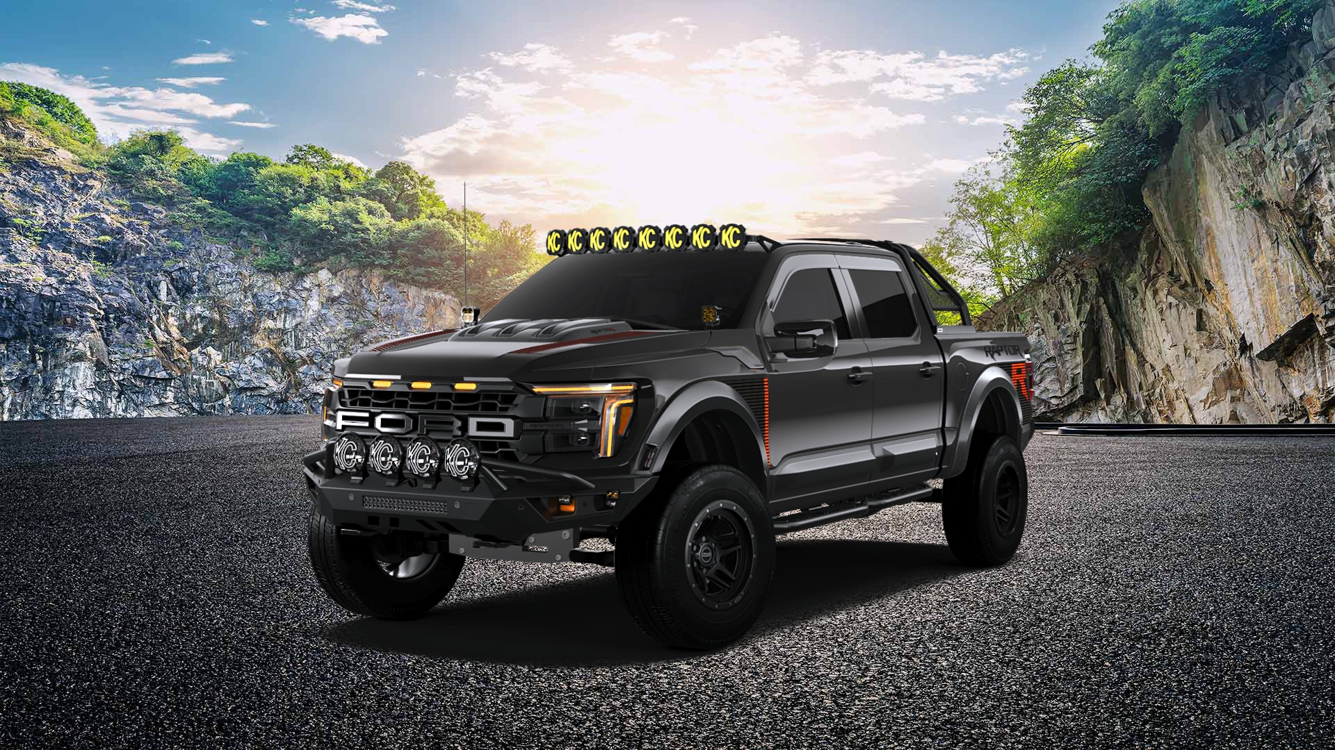 Ford F-150 Raptor 4 Door pickup truck 2024 tuning
