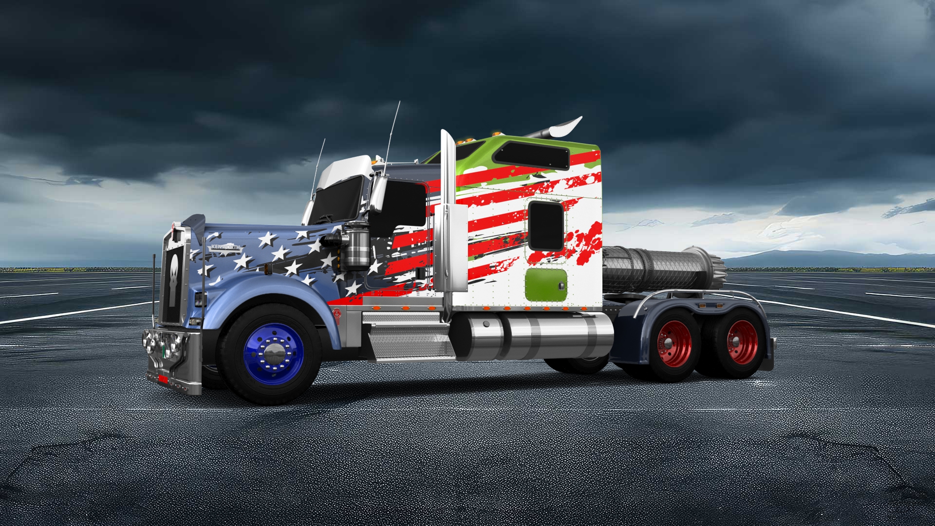 Kenworth W900 Sleeper Cab Truck 2015