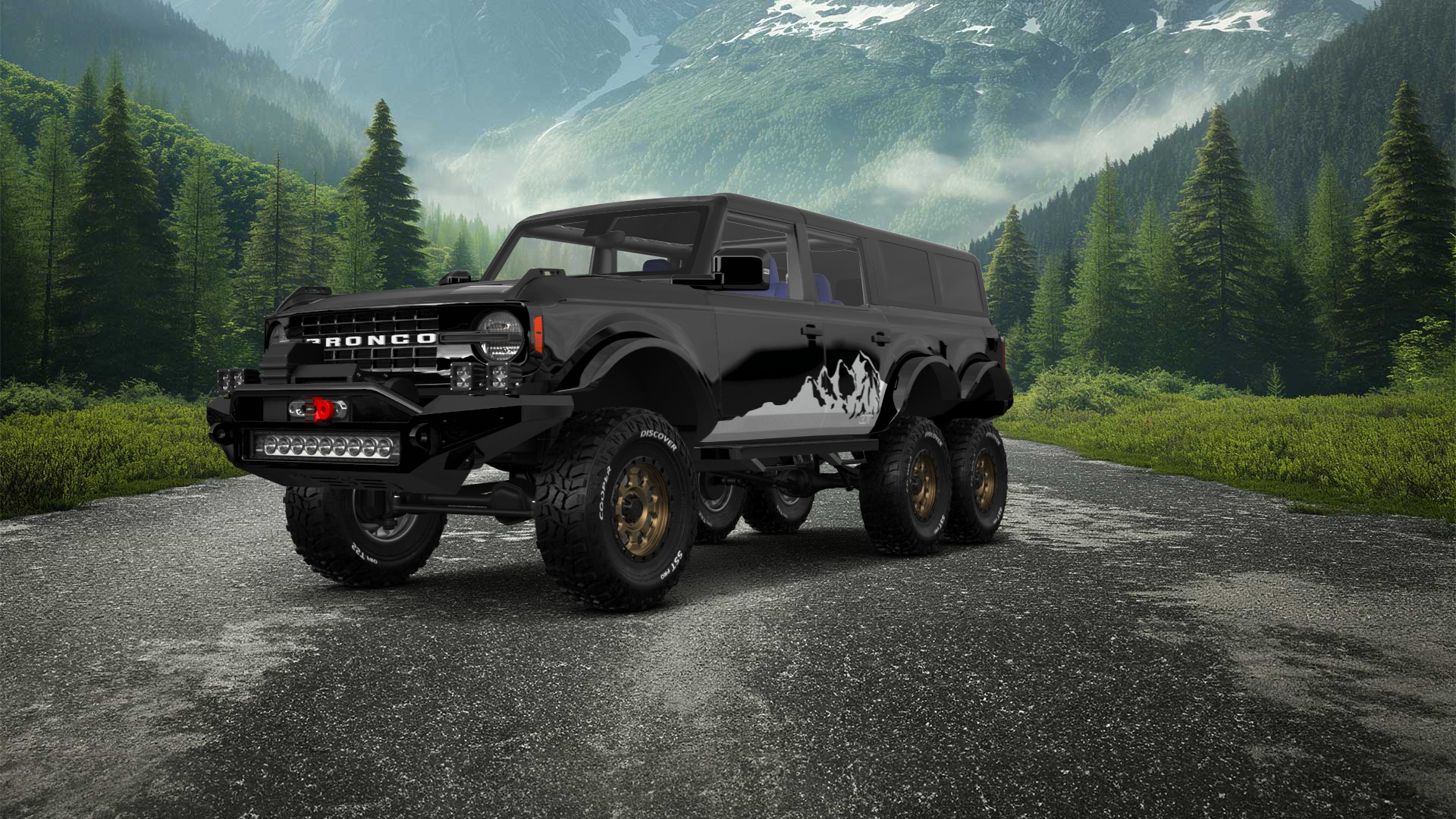 Ford Bronco 6X6 4 Door pickup truck 2021 tuning