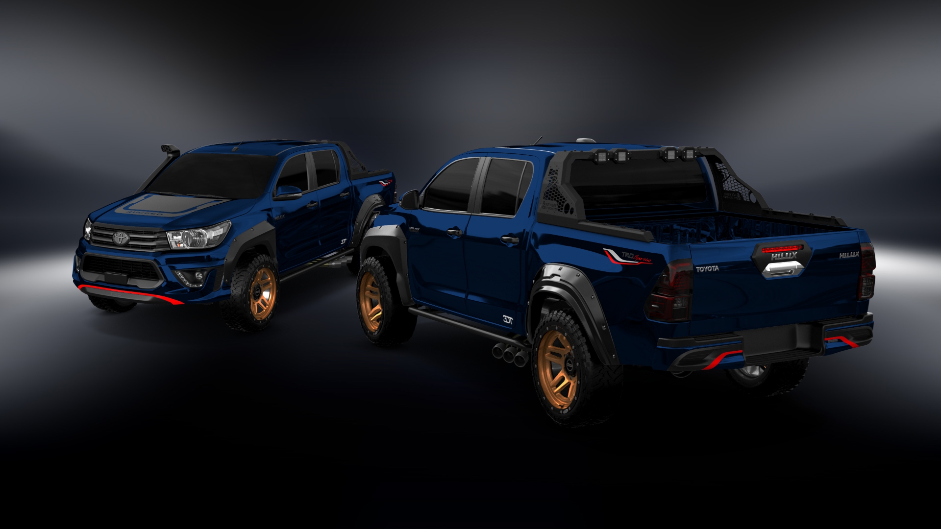 Toyota Hilux Double Cab 4 Door pickup truck 2015 tuning