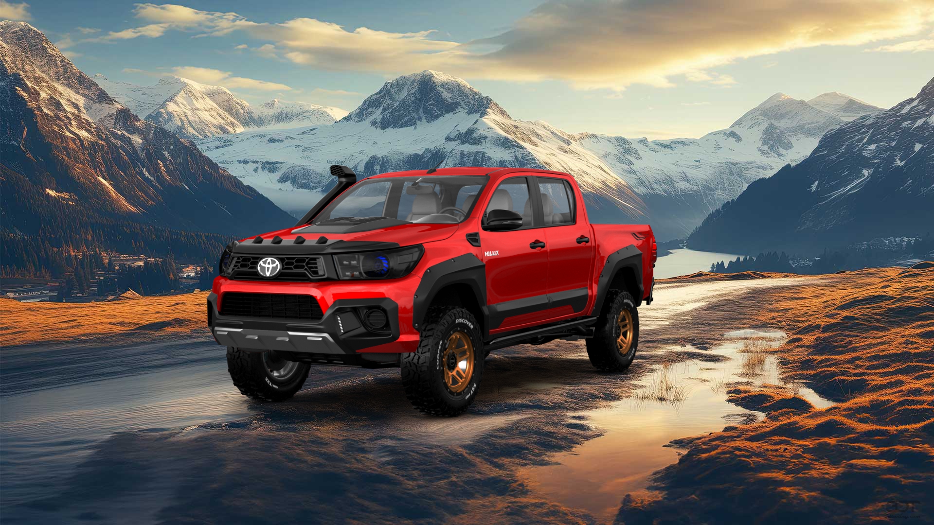 Toyota Hilux Double Cab 4 Door pickup truck 2015 tuning