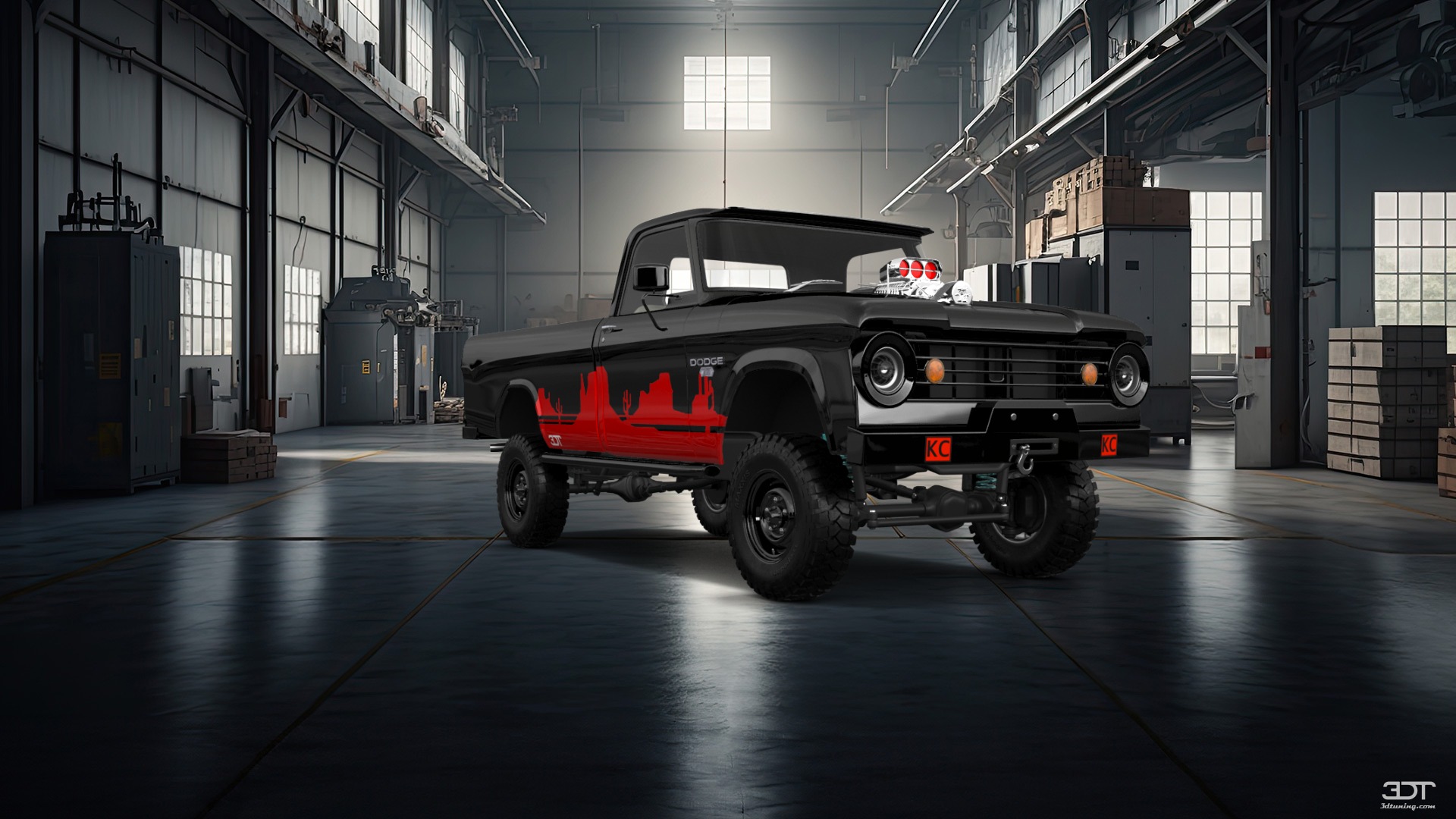 Tuning Dodge Power Wagon W200 2 Door pickup truck 1966