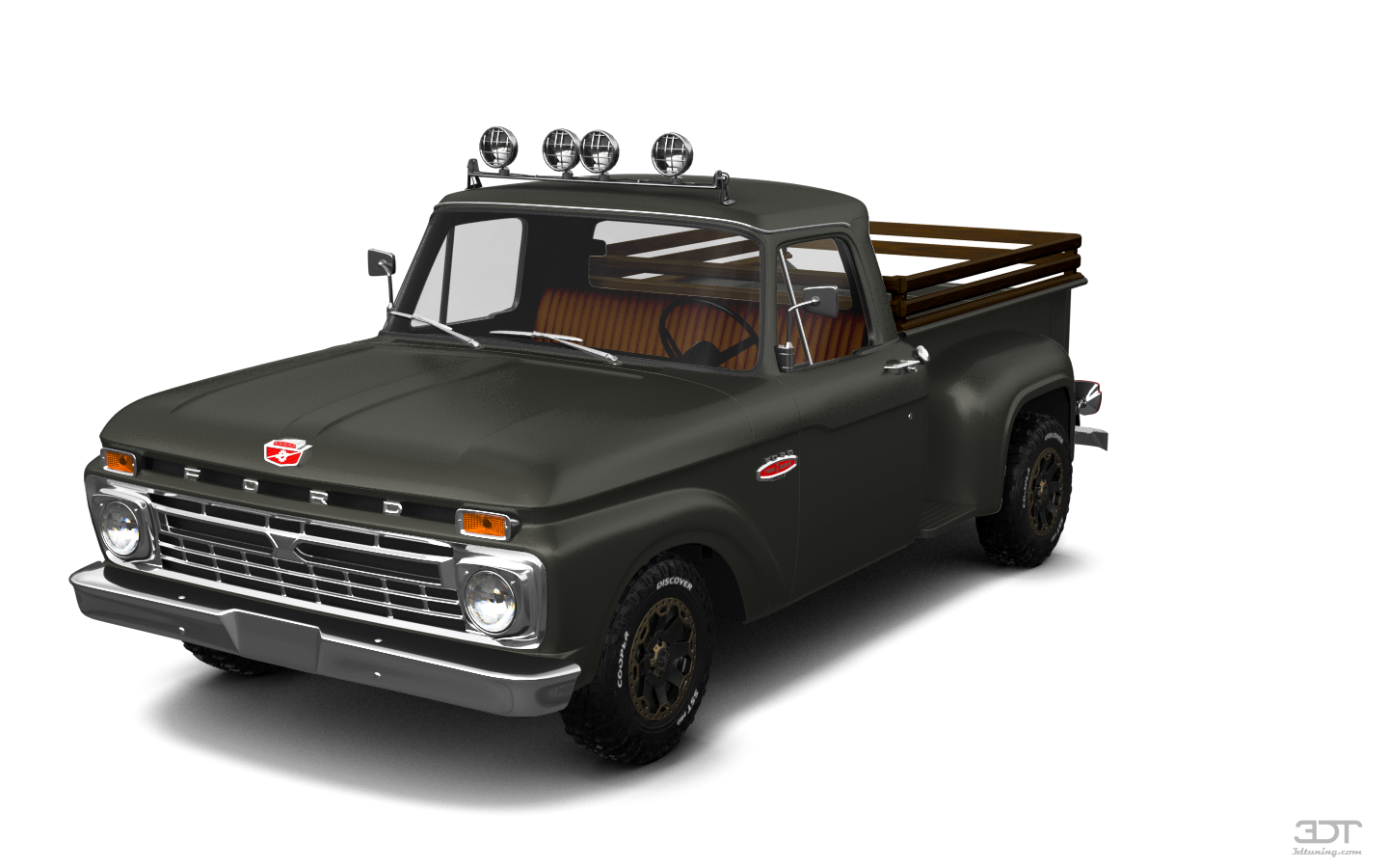 Tuning Ford F-100 Flareside 2 Door pickup truck 1961