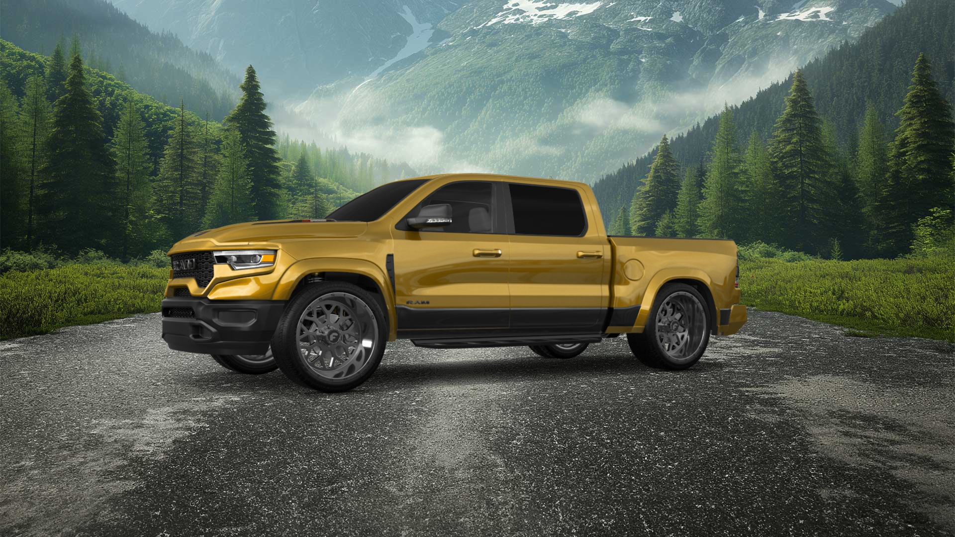 Dodge Ram 1500 TRX 4 Door pickup truck 2021 tuning