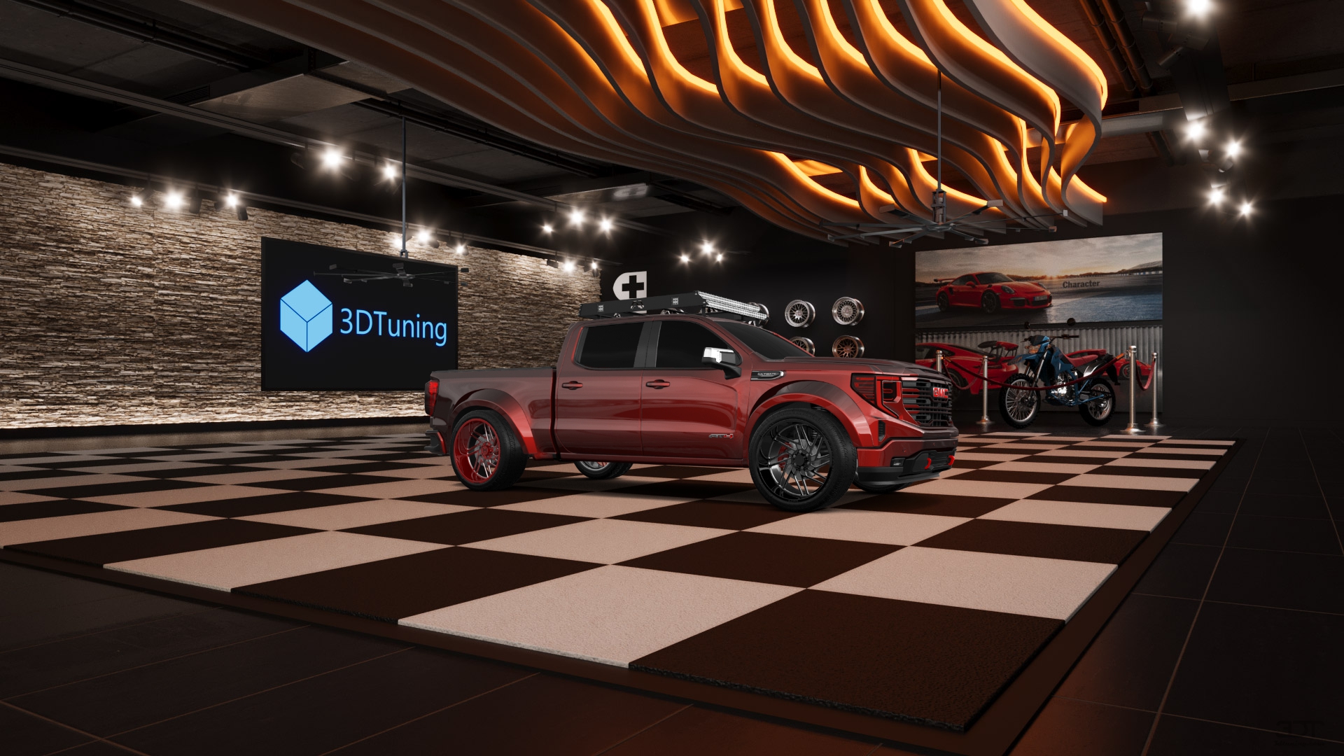 GMC Sierra 1500 Crew Cab 5.8 ft box 4 Door pickup truck 2023 tuning