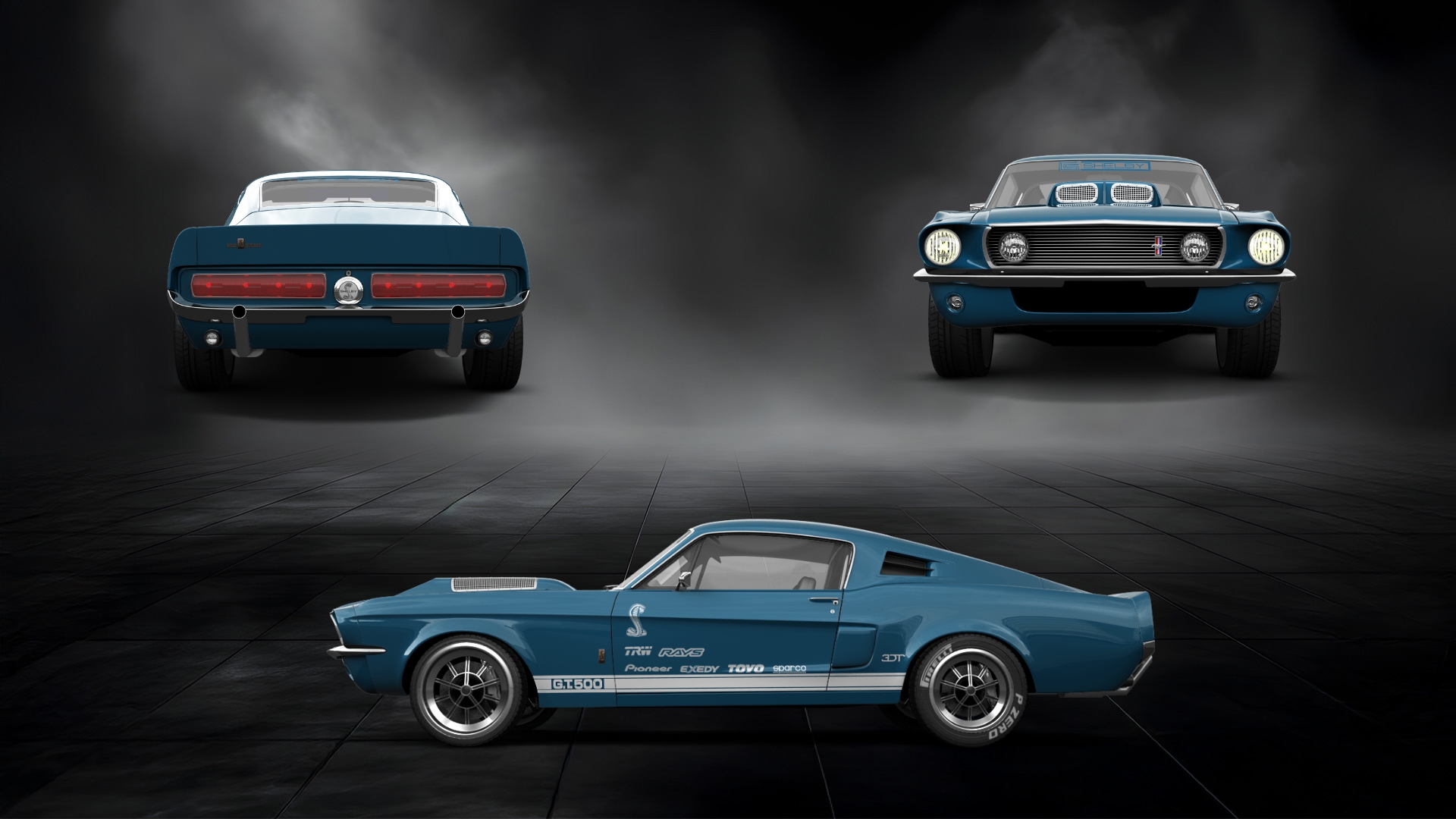 Mustang GT500 2 Door Coupe 1968 tuning