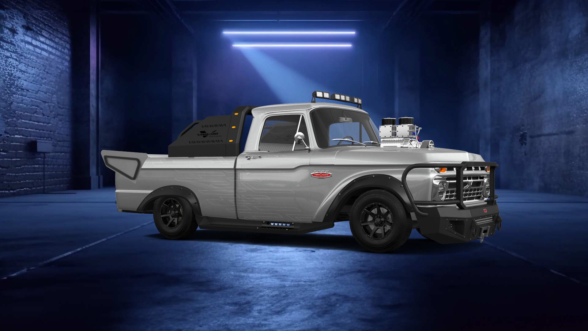 Ford F-100 Custom Cab 2 Door pickup truck 1966 tuning