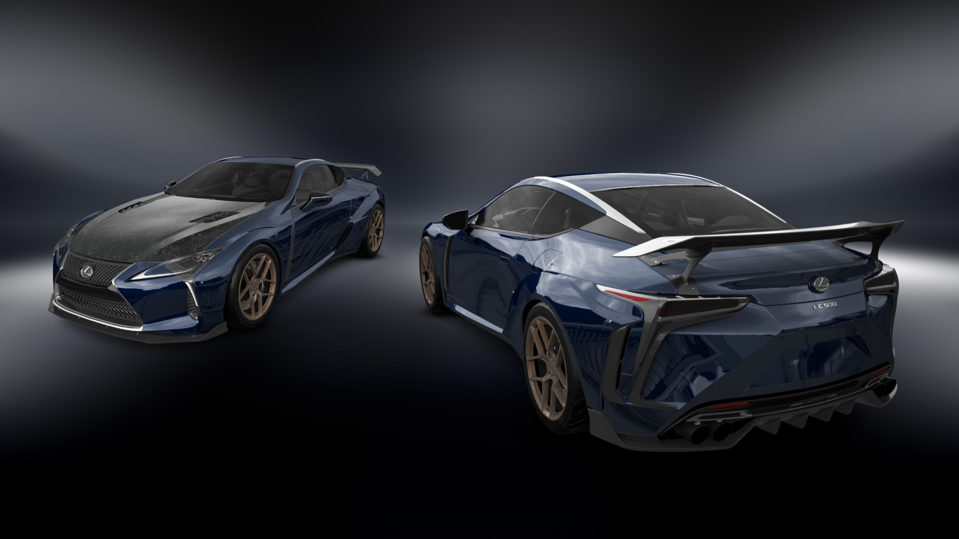 Lexus LC500 2 door fastback coupe 2017 tuning