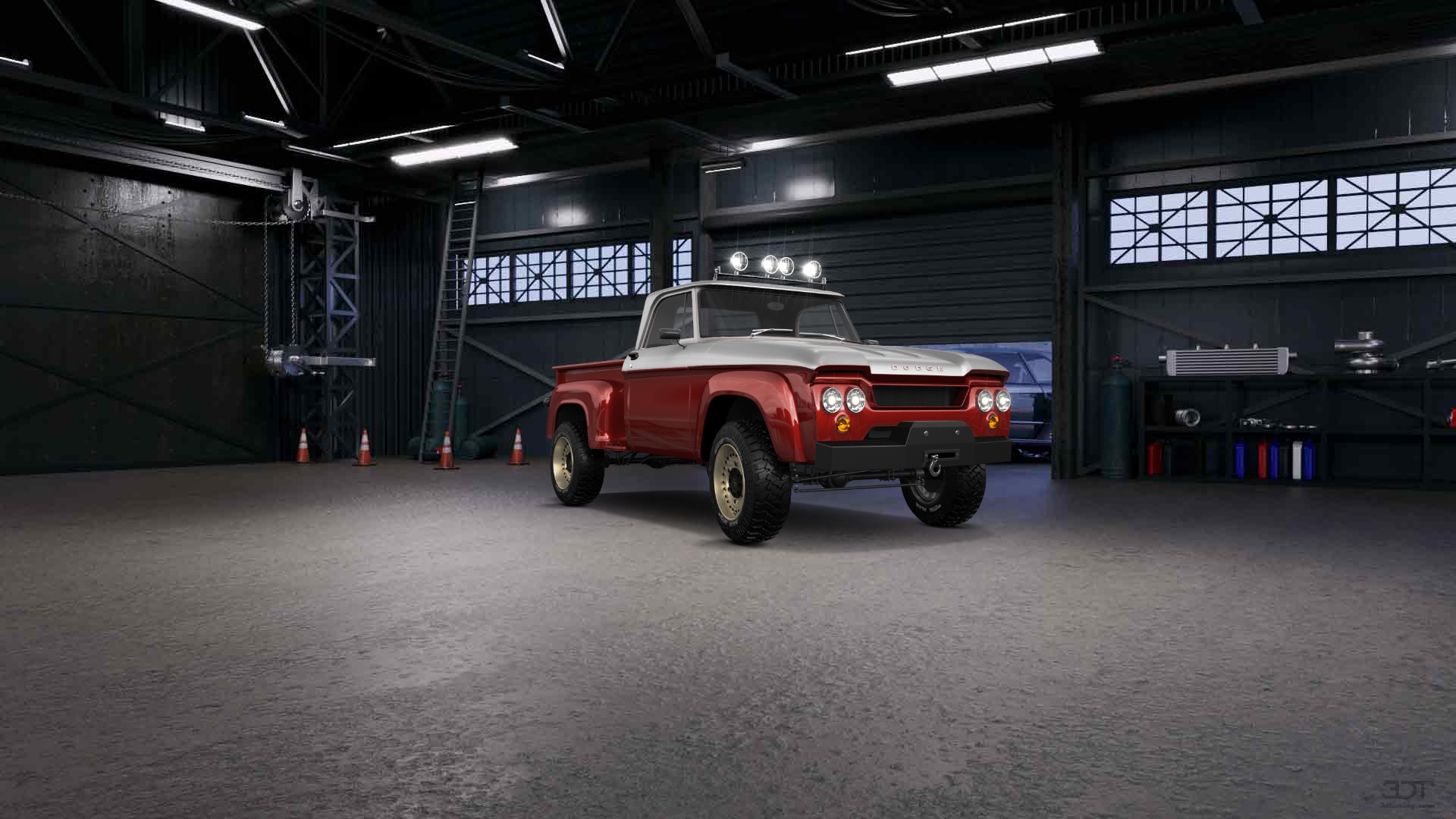 Dodge D-100 Stepside 2 Door pickup truck 1961 tuning