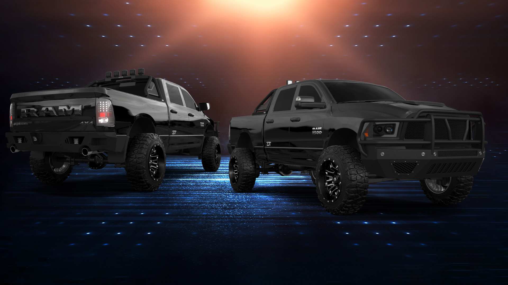 Dodge Ram 1500 Crew Cab 6.4 ft box 4 Door pickup truck 2009 tuning