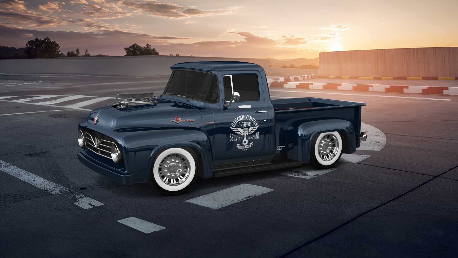 Ford F-100 2 Door truck 1956 tuning