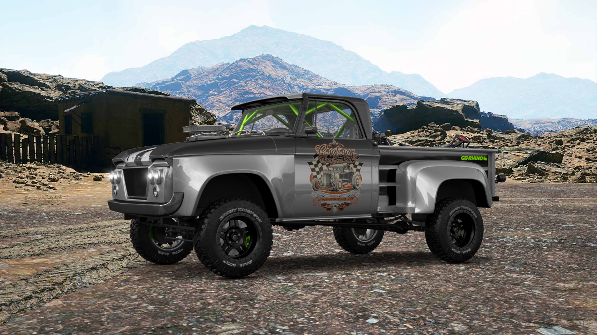 Dodge D-100 Stepside 2 Door pickup truck 1961 tuning