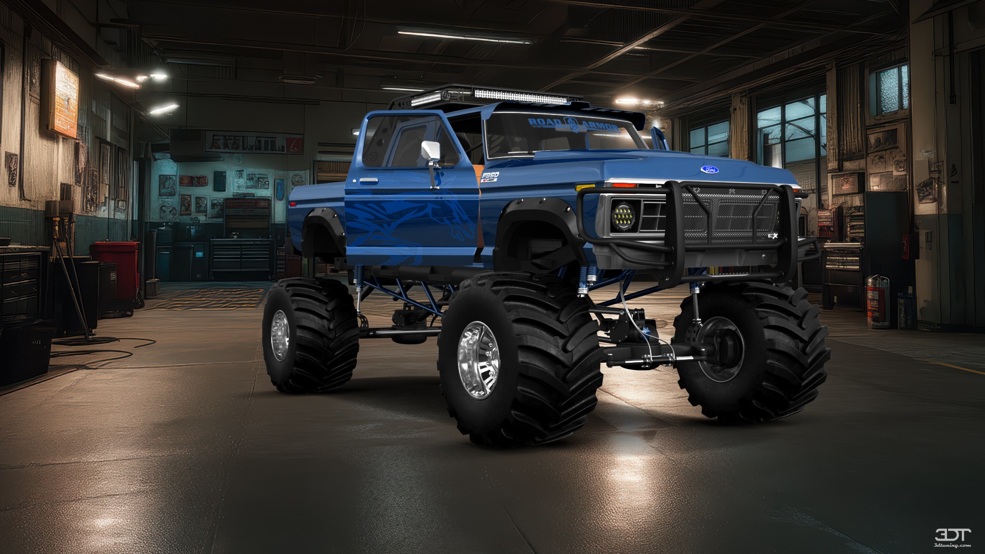 Ford F-350 Dually 4 Door pickup truck 1973 tuning