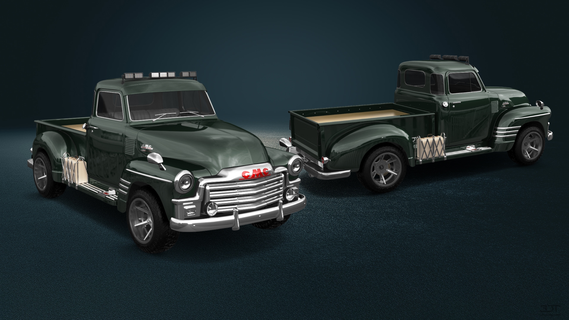 GMC 100 Stepside 2 Door pickup truck 1954 tuning