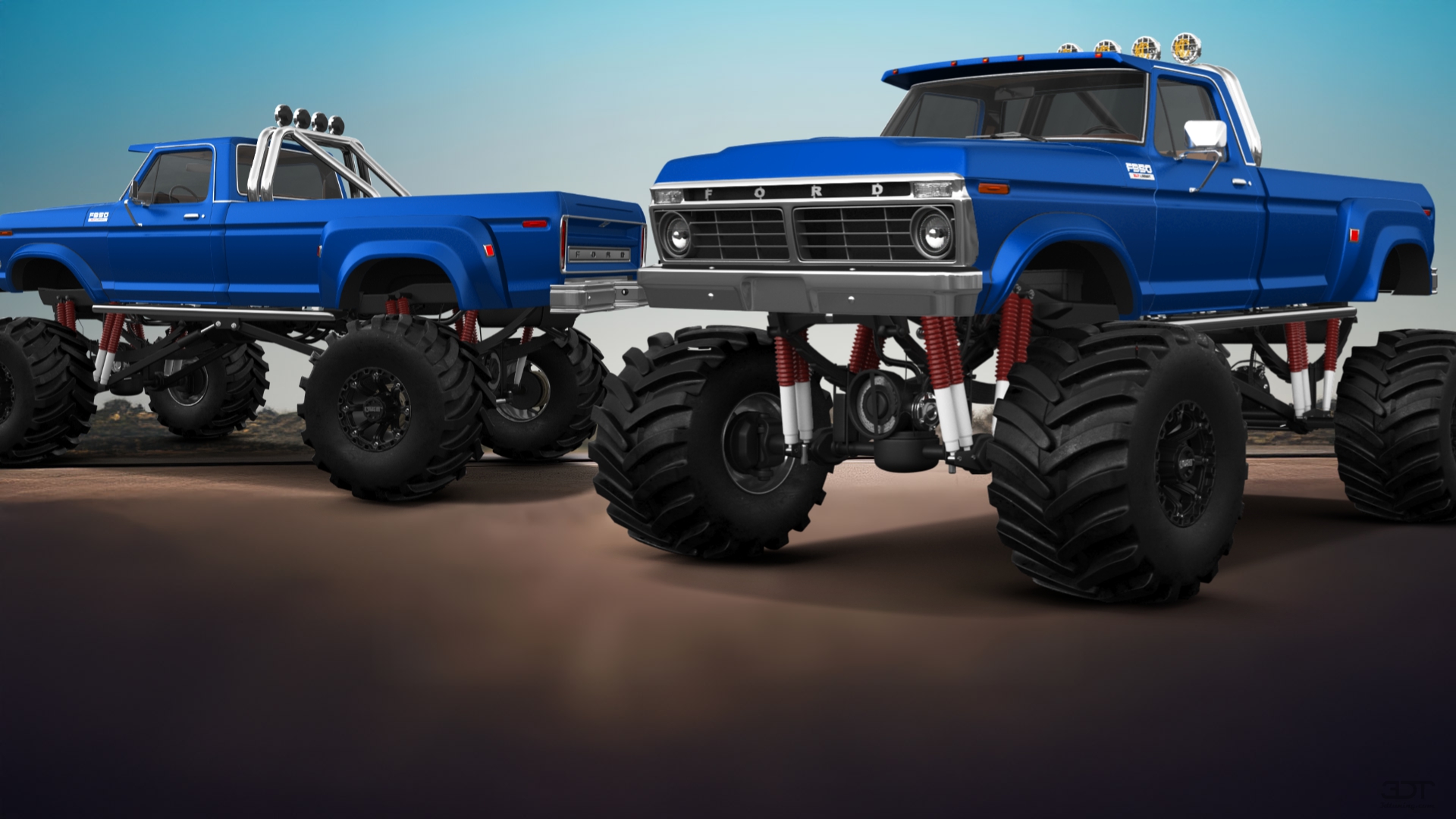 Ford F-350 Dually 2 Door pickup truck 1974 tuning