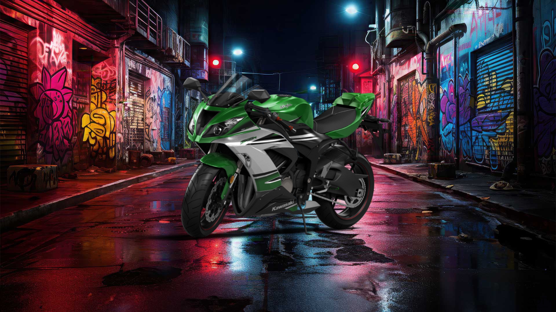 Kawasaki Ninja ZX 6R Sport Bike 2015 tuning