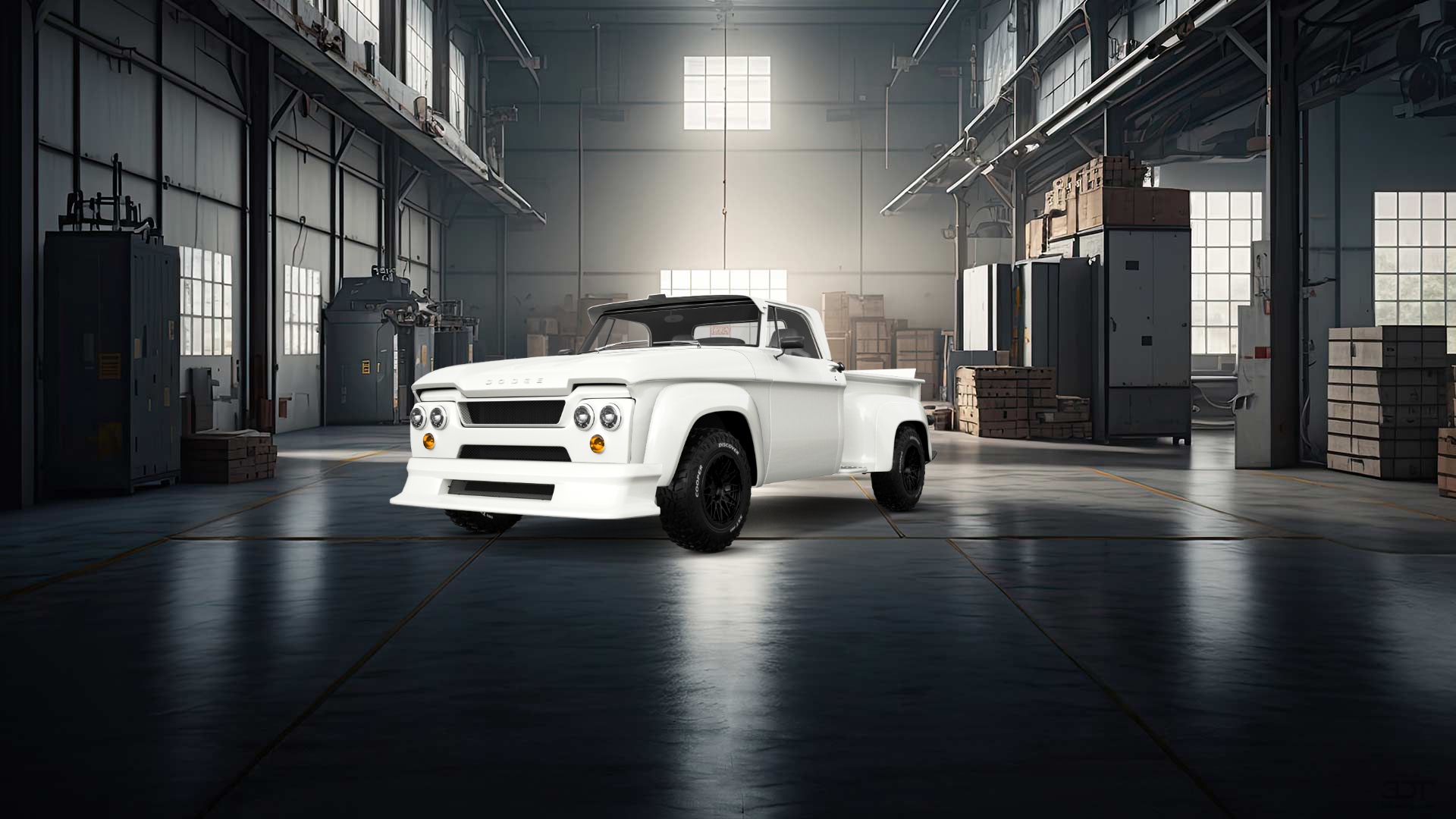 Dodge D-100 Stepside 2 Door pickup truck 1961 tuning