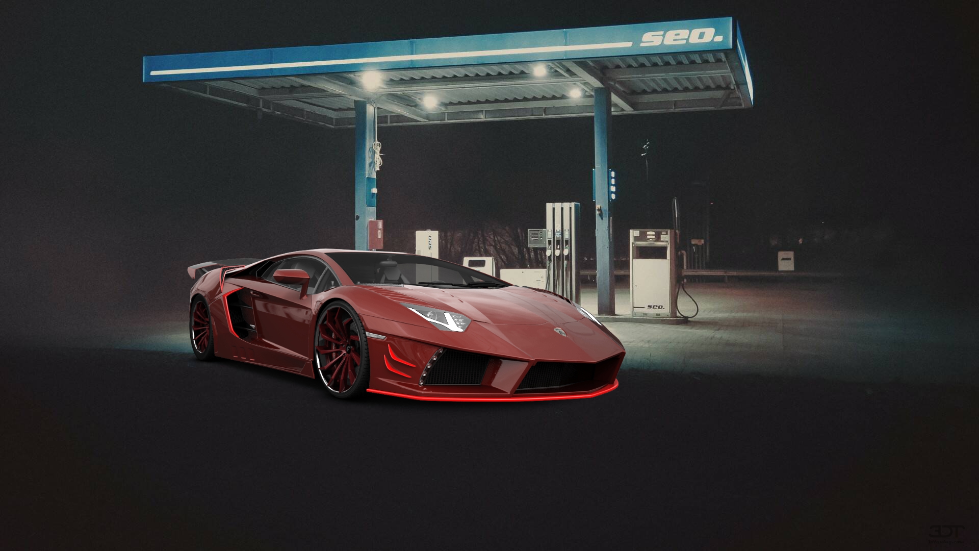 Lamborghini Aventador 2 Door Coupe 2012 tuning