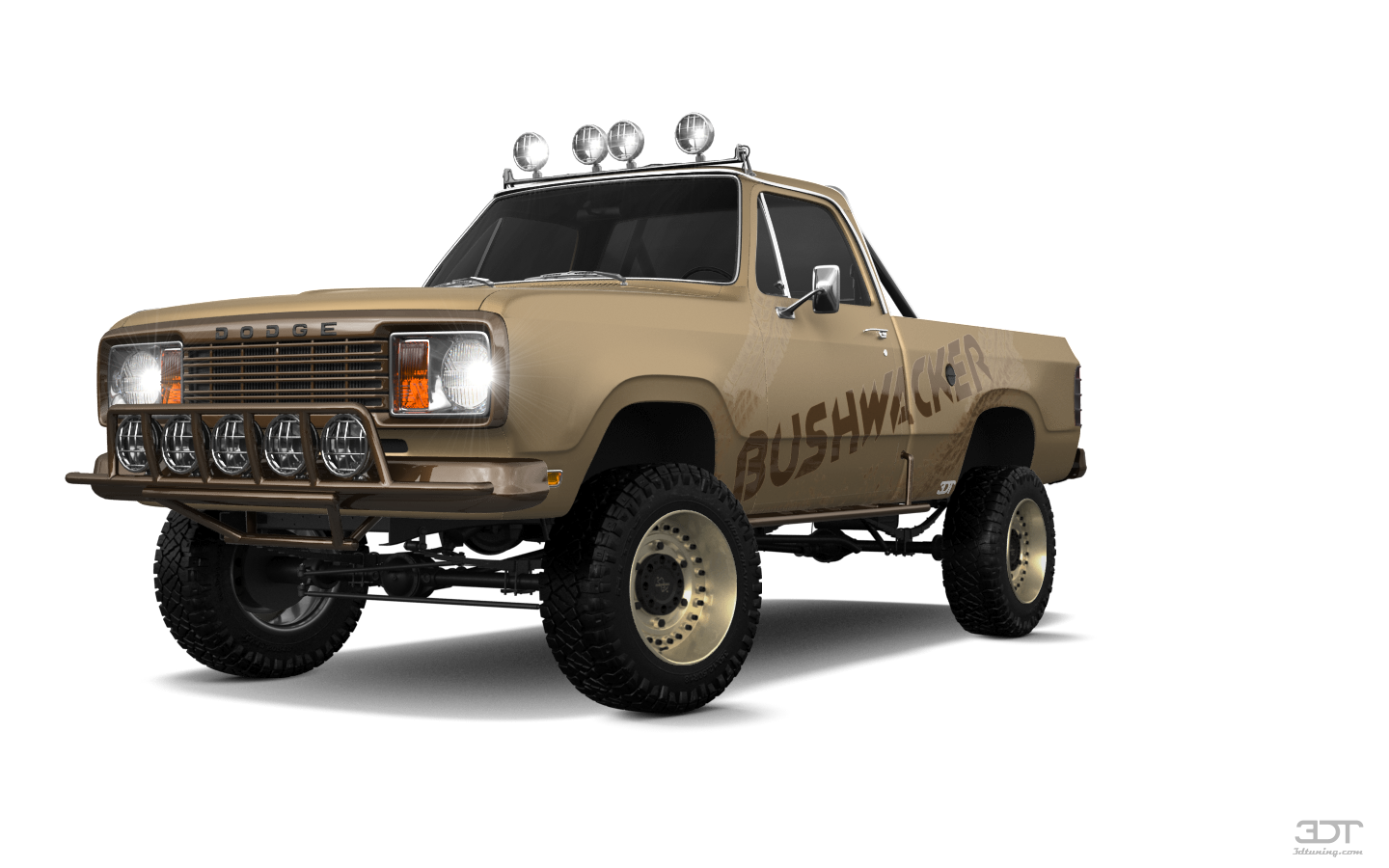 Tuning Dodge Power Wagon W200 2 Door pickup truck 1977