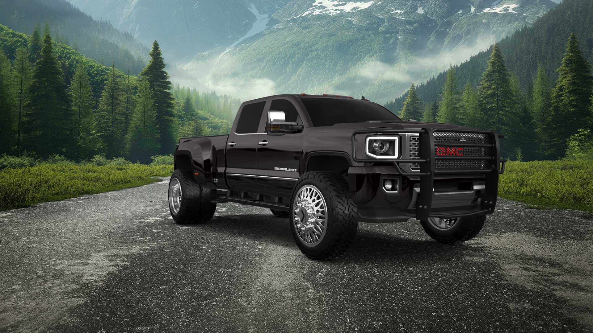 GMC Sierra 3500 HD Crew Cab 4 Door pickup truck 2015 tuning