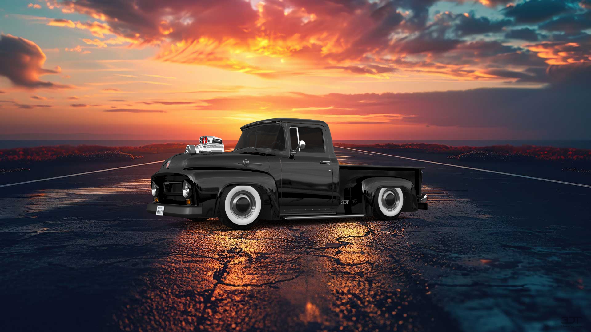 Ford F-100 2 Door truck 1956 tuning