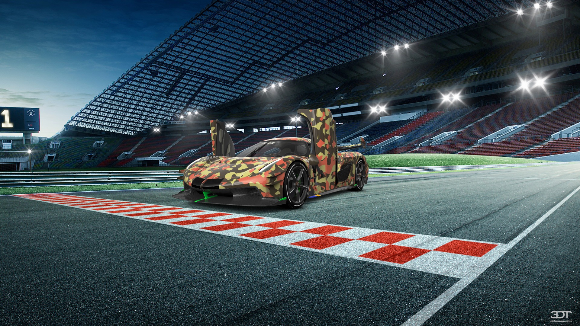 Koenigsegg Jesko 2 door targa top 2020 tuning