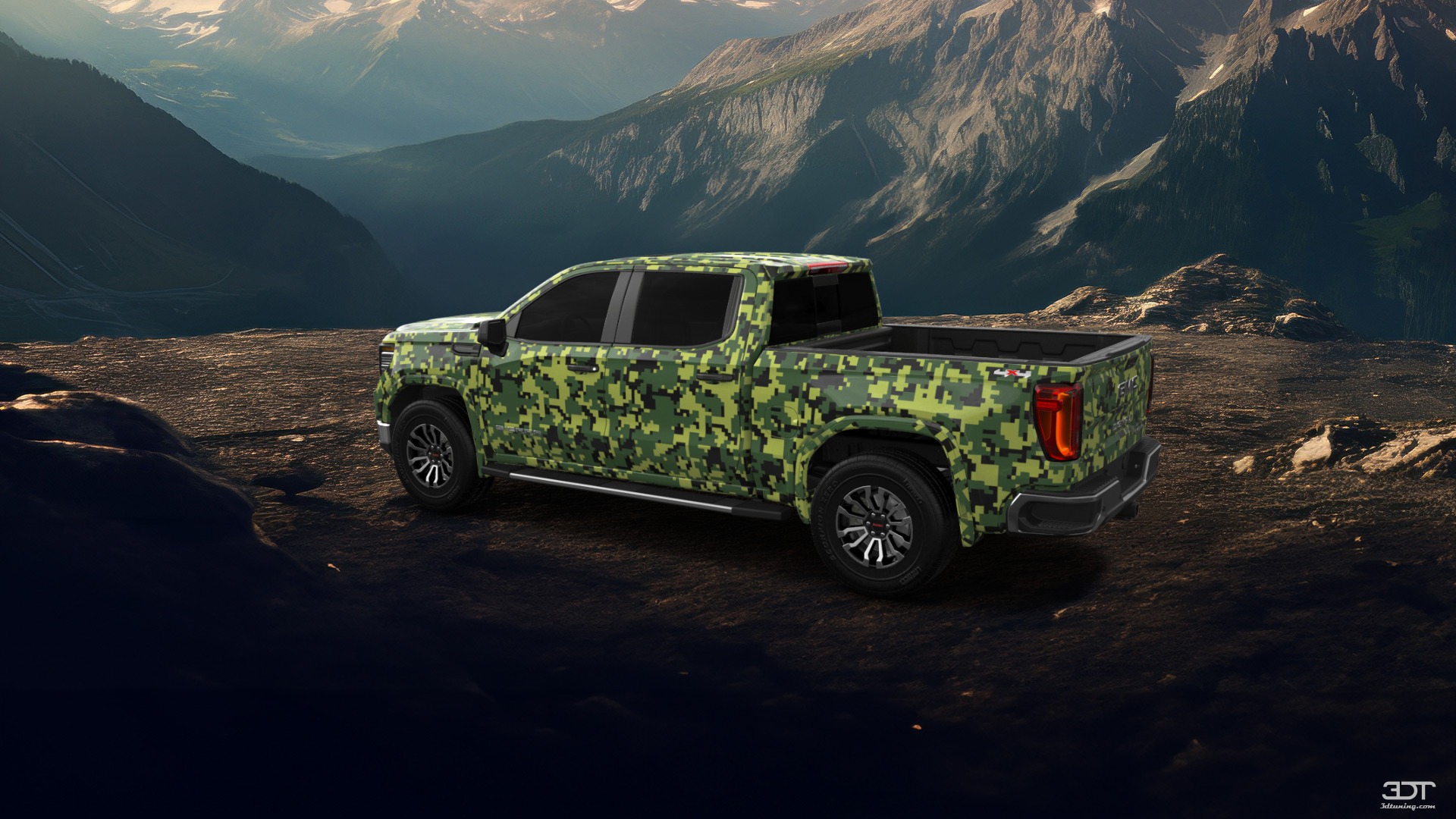 GMC Sierra 1500 Crew Cab 5.8 ft box 4 Door pickup truck 2023 tuning